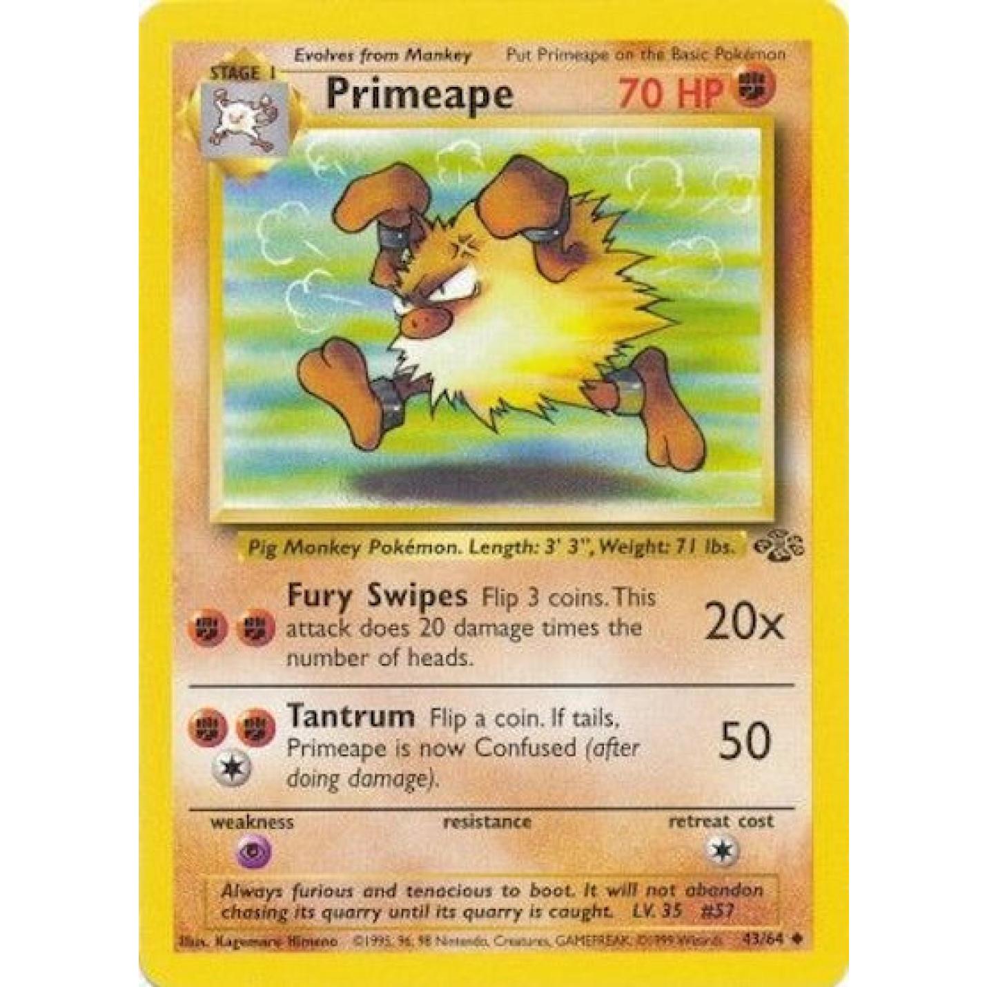 Primeape 43/64 - Jungle (Unlimited) - Normal