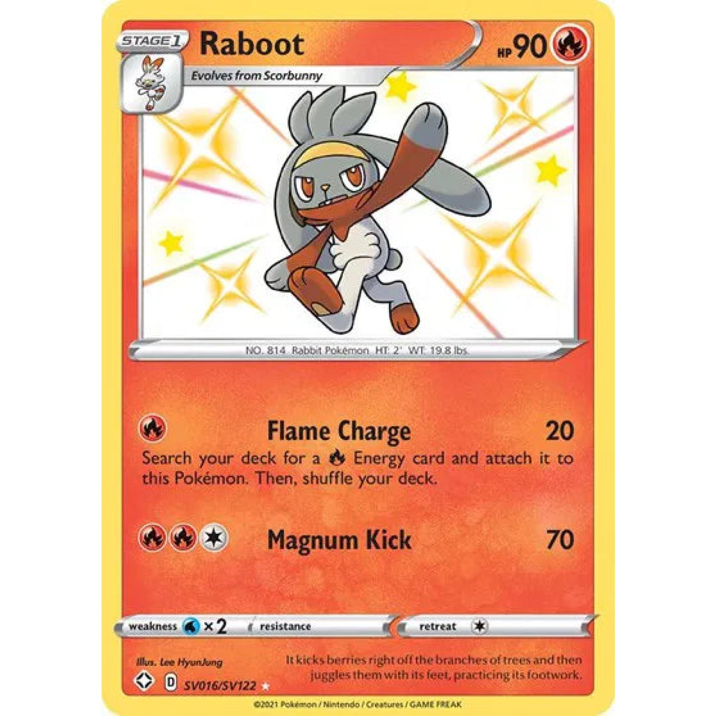 Raboot SV016/SV122 - Shining Fates: Shiny Vault - Holofoil