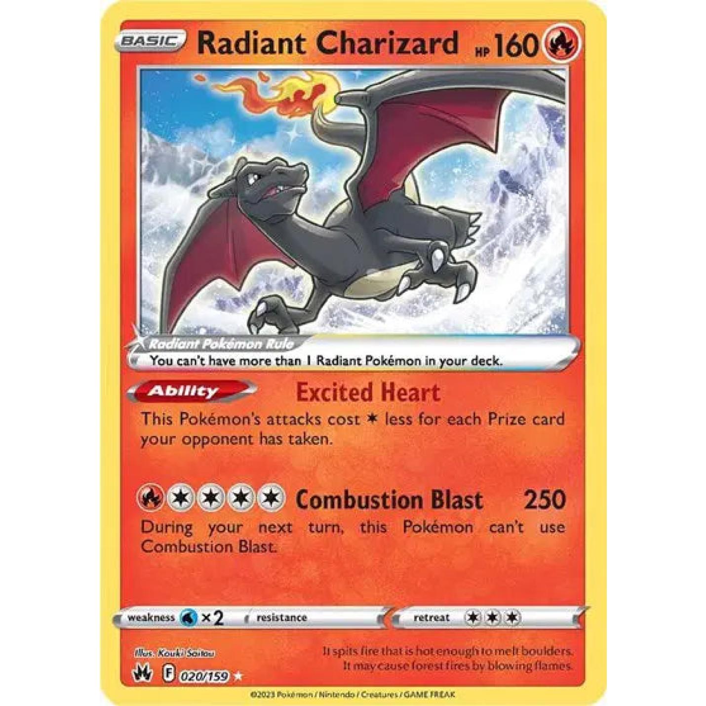 Radiant Charizard 020/159 - Crown Zenith - Holofoil