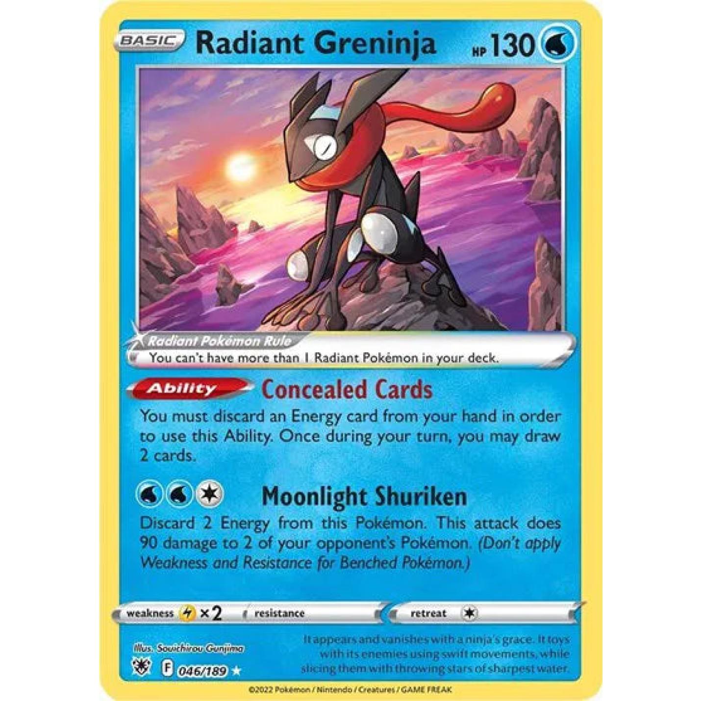 Radiant Greninja 046/189 - Astral Radiance - Holofoil