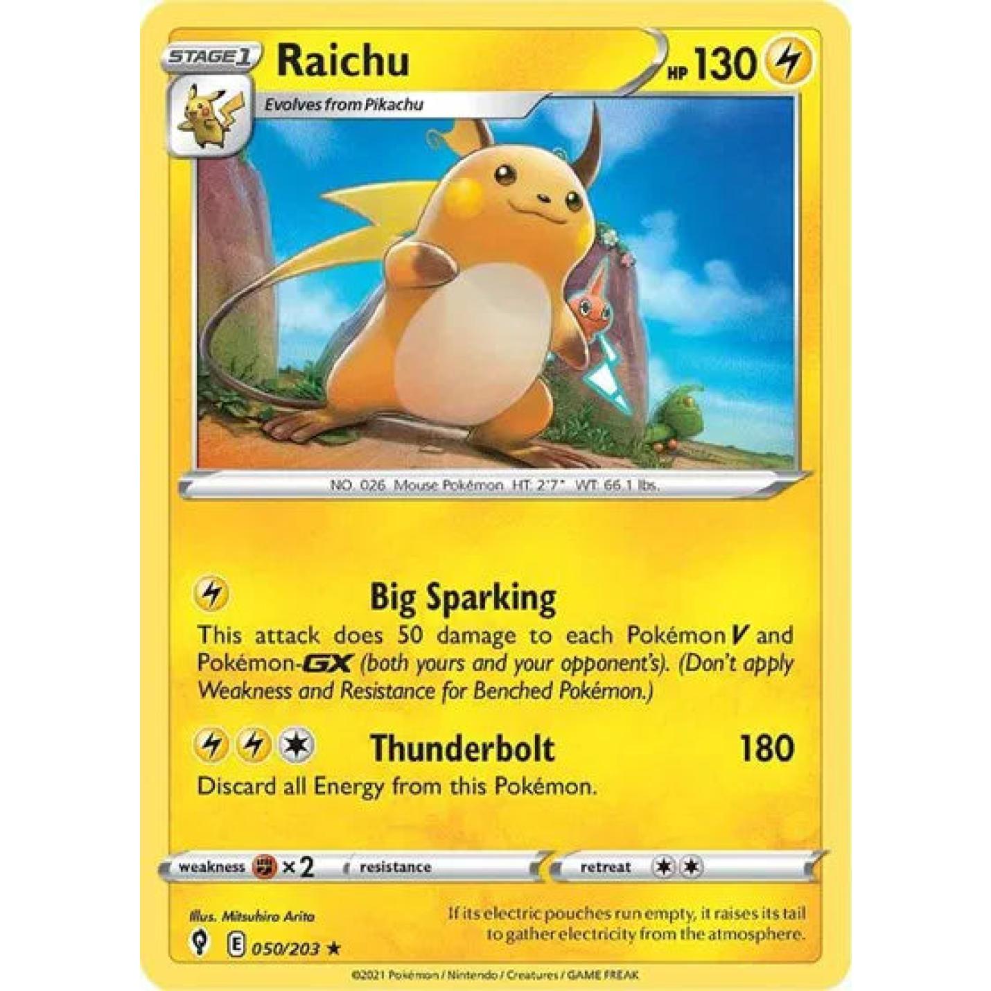Raichu 050/203 - Evolving Skies - Holofoil