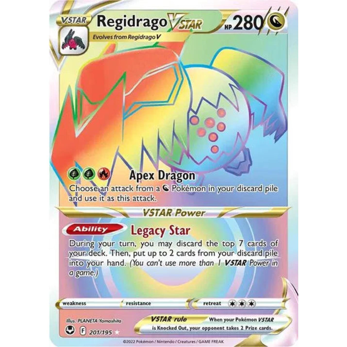 Regidrago VSTAR 201/195 - Silver Tempest - Holofoil