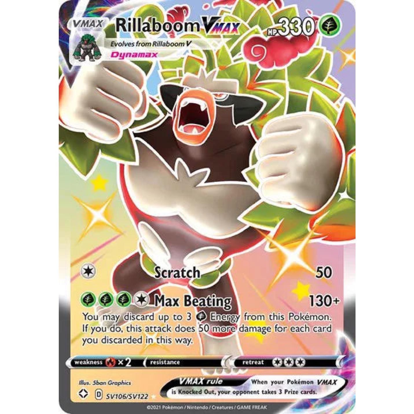 Rillaboom VMAX SV106/SV122 - Shining Fates: Shiny Vault - Holofoil
