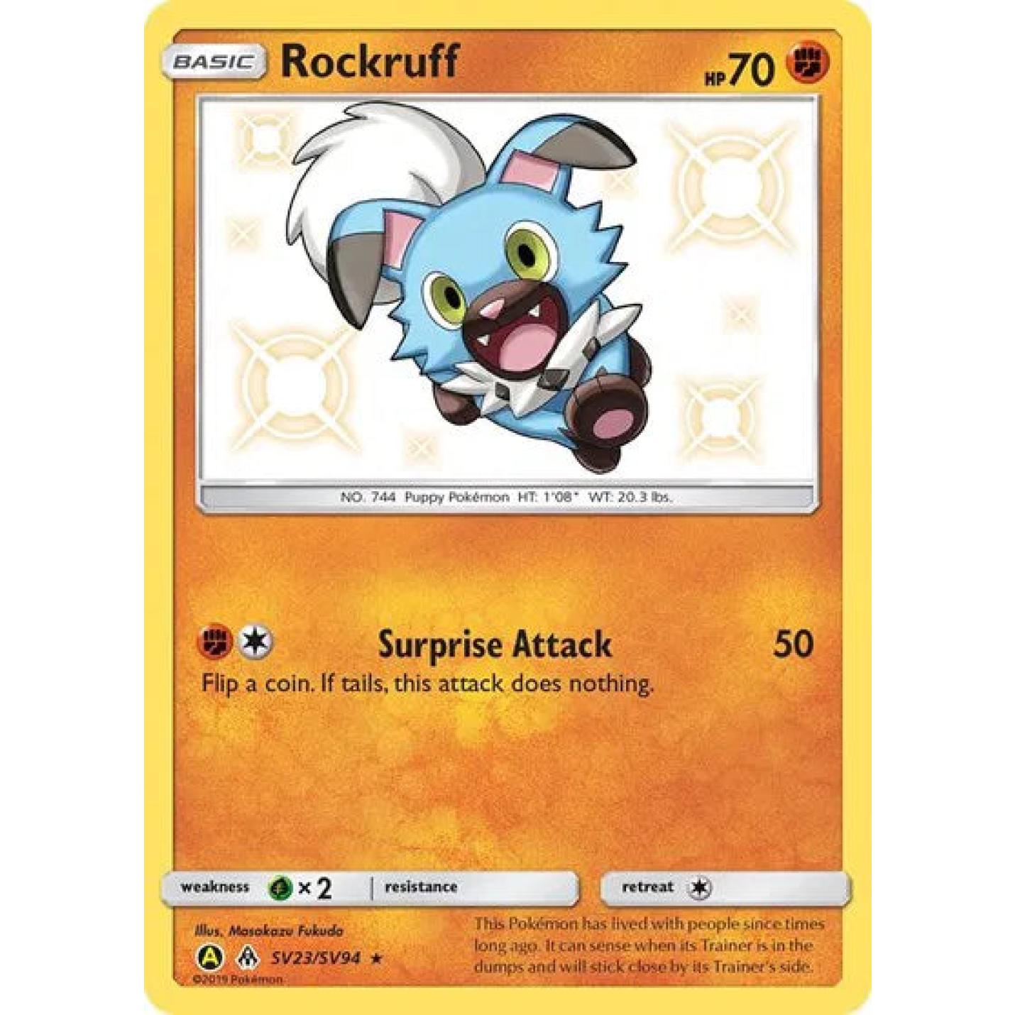 Rockruff SV23/SV94 - Hidden Fates: Shiny Vault - Holofoil