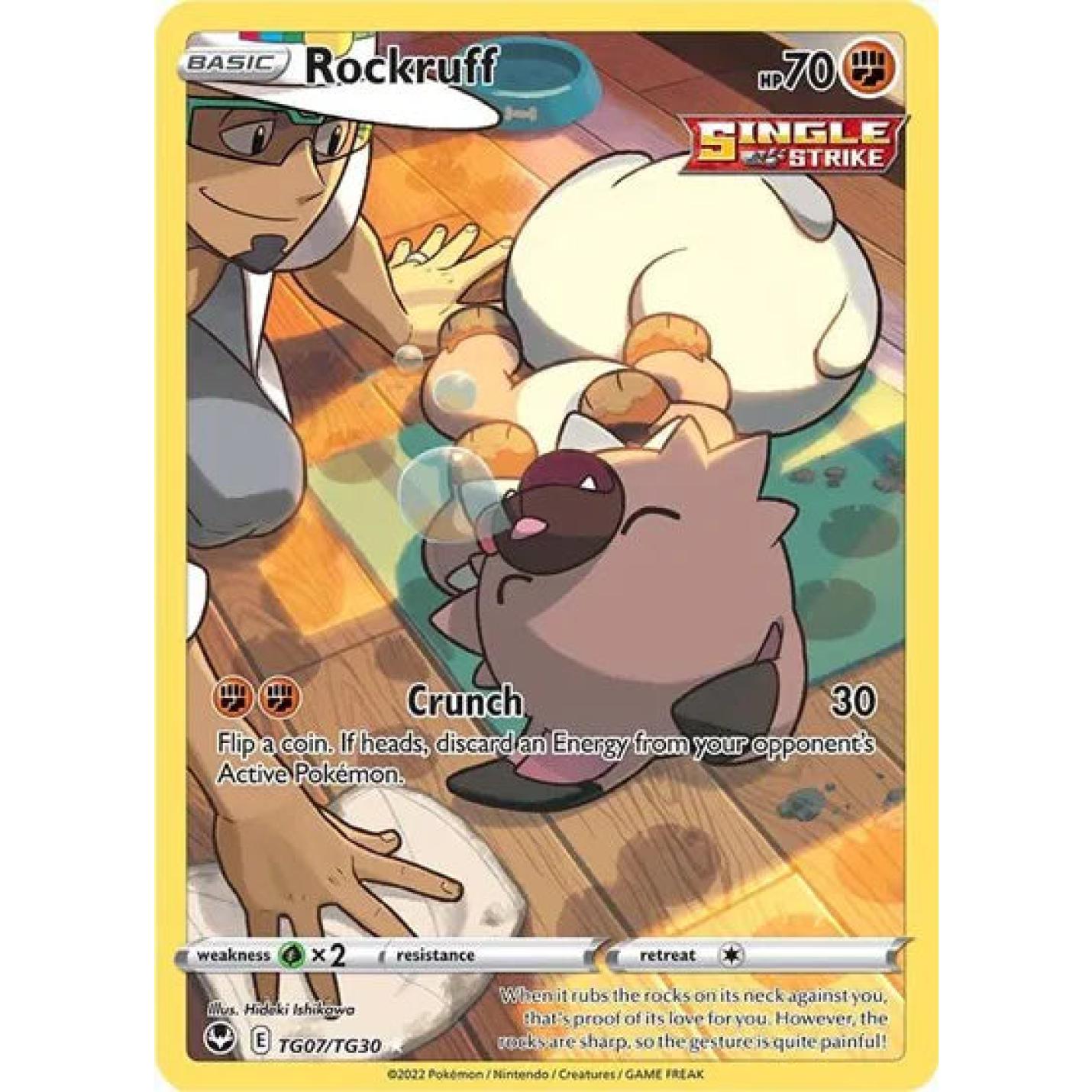 Rockruff TG07/TG30 - Silver Tempest Trainer Gallery - Holofoil