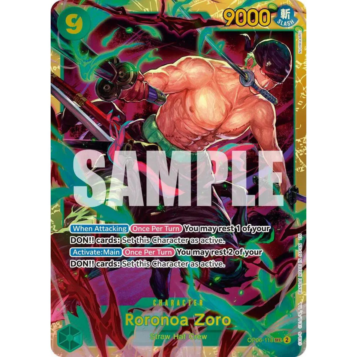 Roronoa Zoro (Reprint) OP06-118 - The Best Vol.2 - Foil