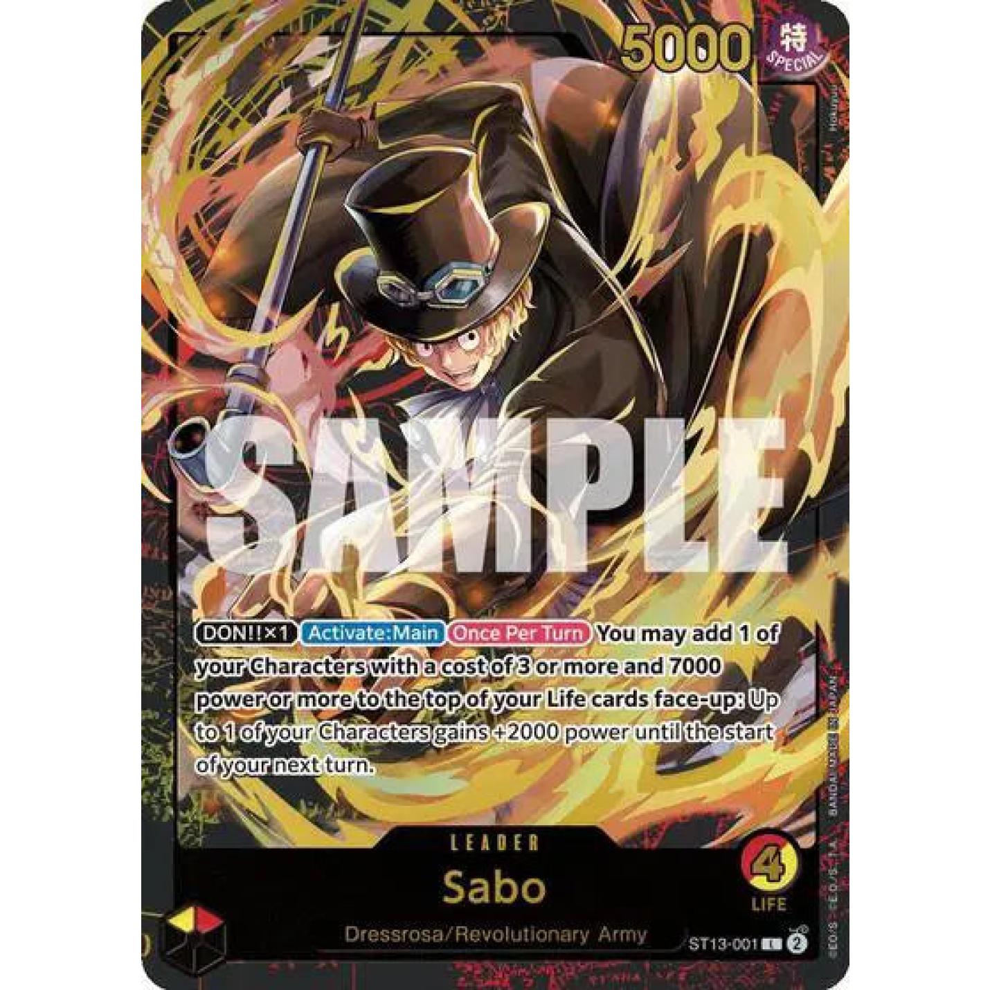 Sabo (Leader Collection) ST13-001 - Promotion Cards - Foil