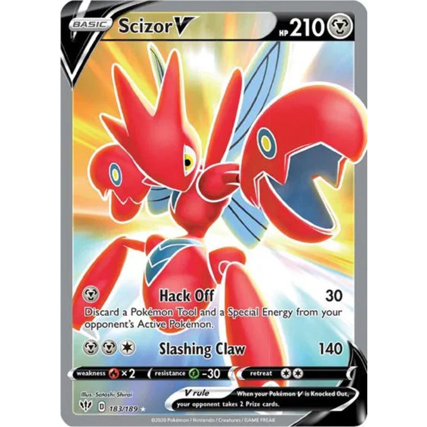 Scizor V 183/189 - Darkness Ablaze - Holofoil