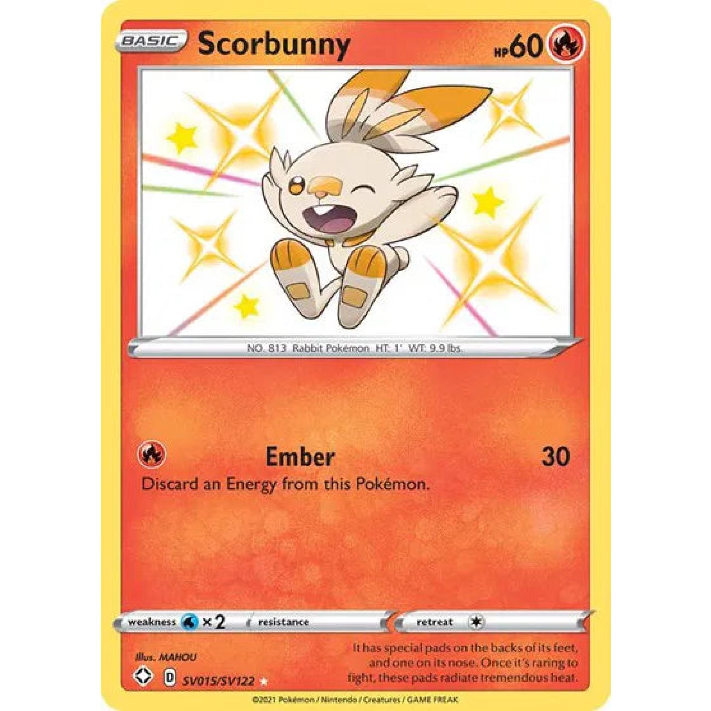 Scorbunny SV015/SV122 - Shining Fates: Shiny Vault - Holofoil