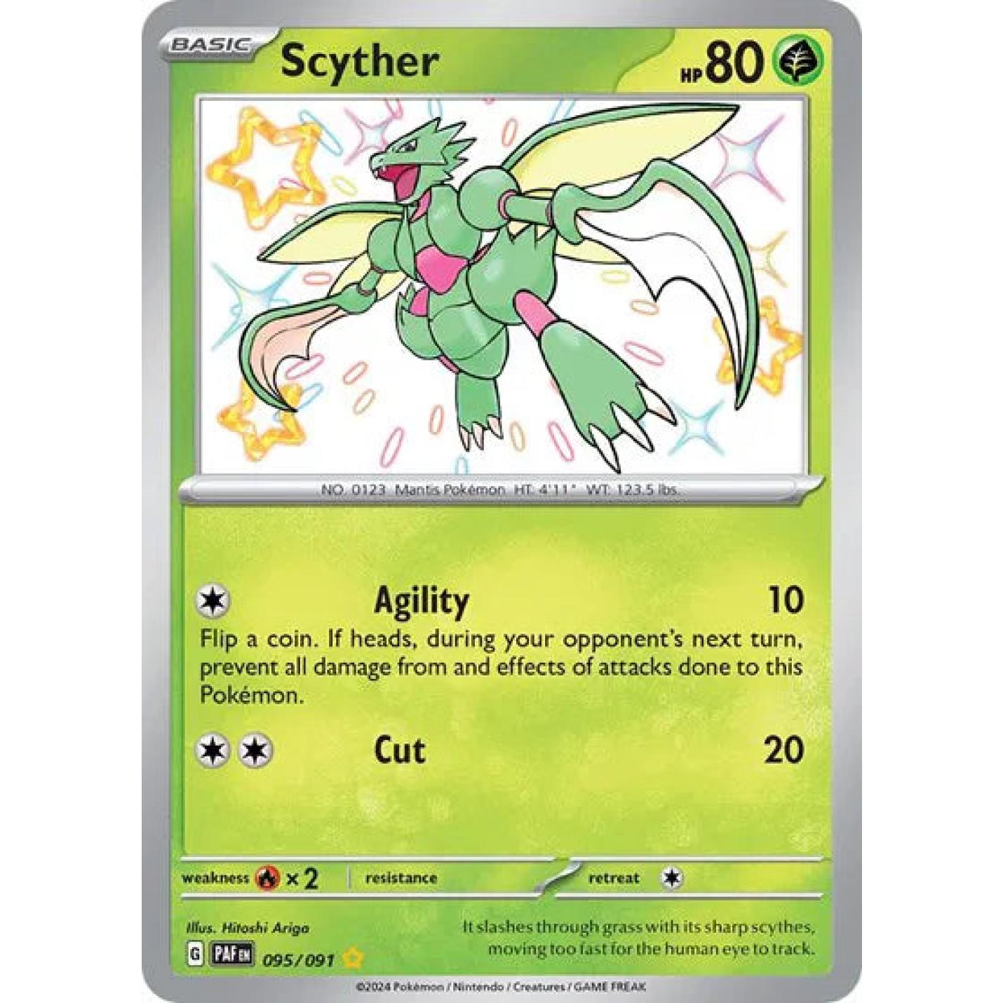 Scyther 095/091 - Paldean Fates - Holofoil