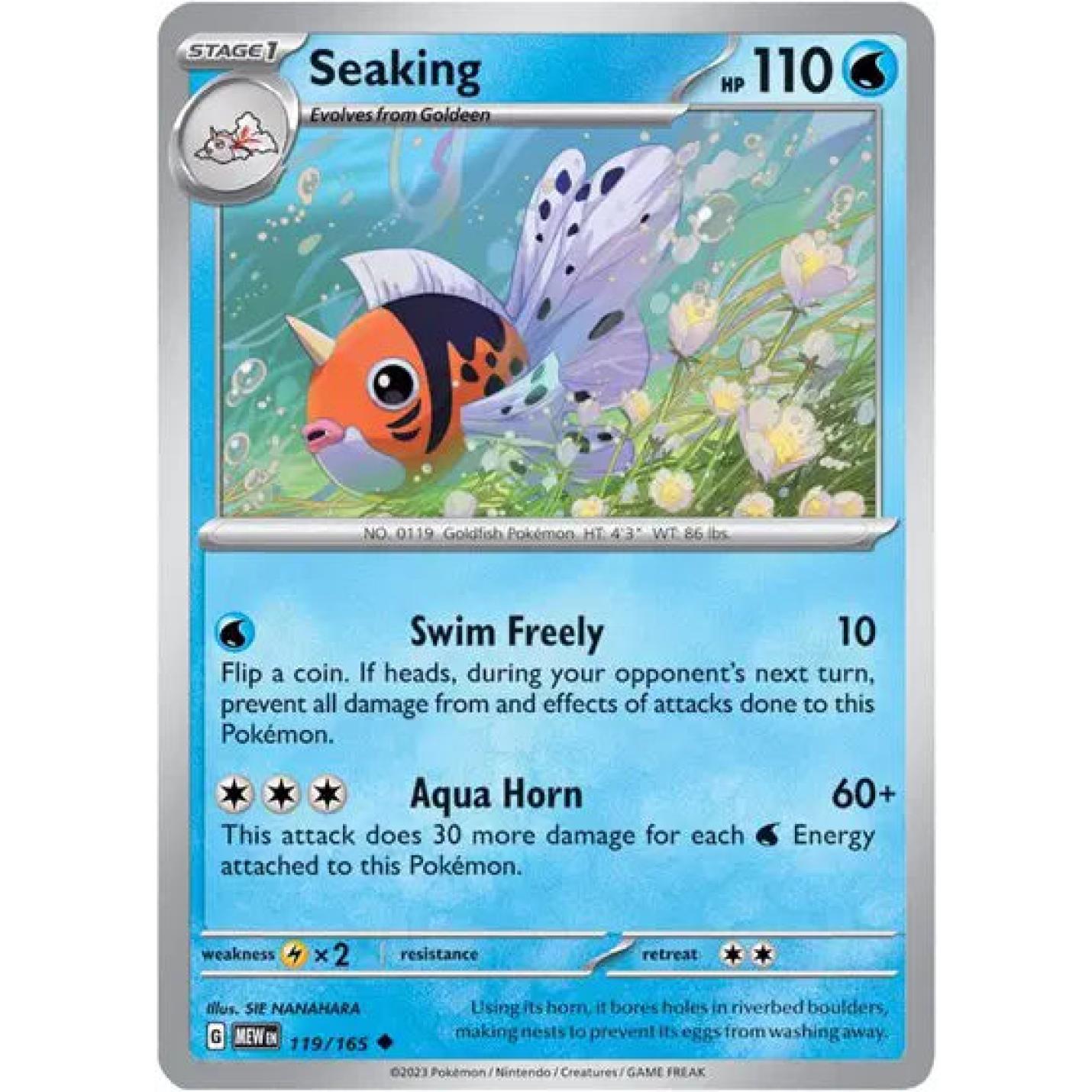 Seaking 119/165 - Scarlet & Violet 151 - Reverse Holofoil