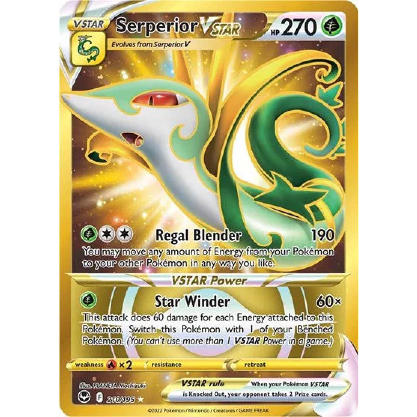 Serperior VSTAR 210/195 - Silver Tempest - Holofoil