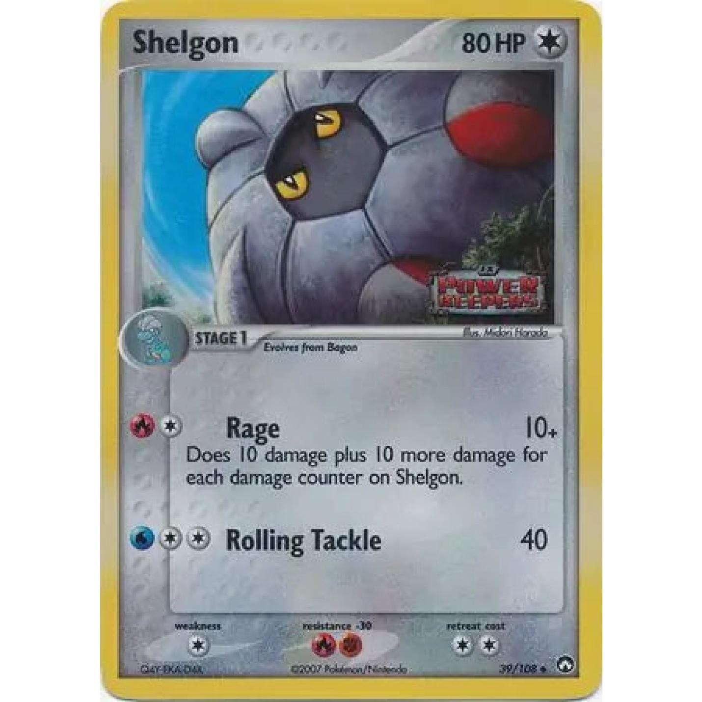 Shelgon 39/108 - EX Power Keepers - Reverse Holofoil