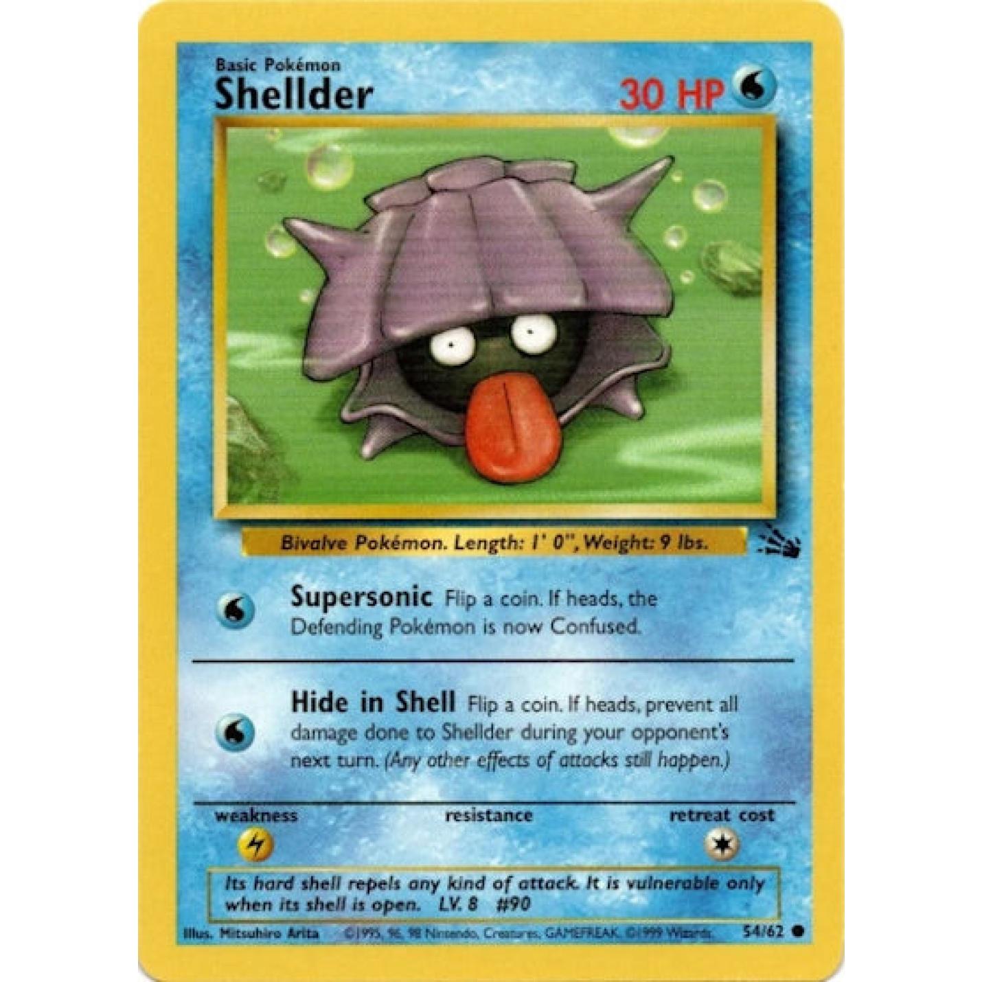 Shellder 54/62 - Fossil (Unlimited) - Normal