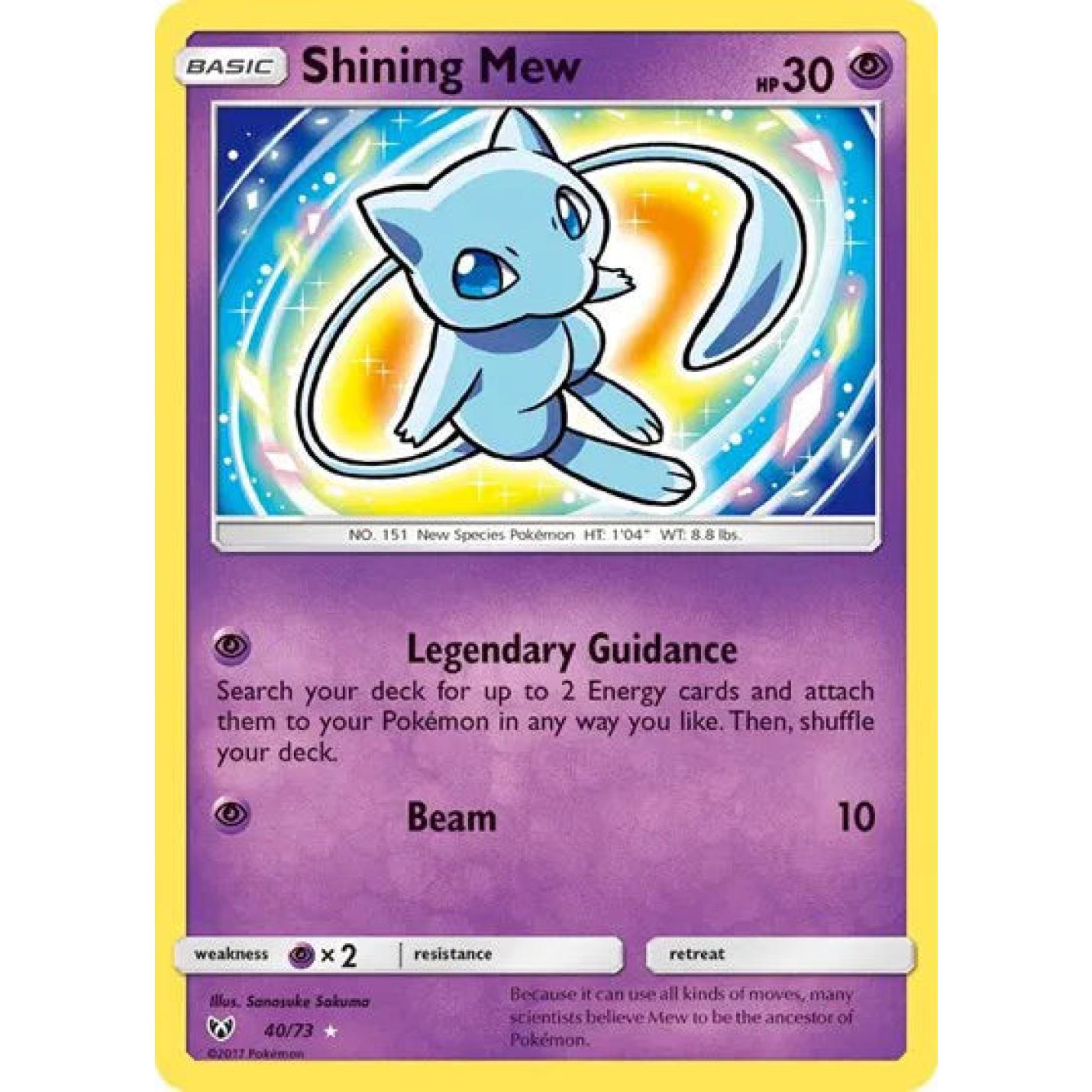 Shining Mew 40/73 - Shining Legends - Holofoil