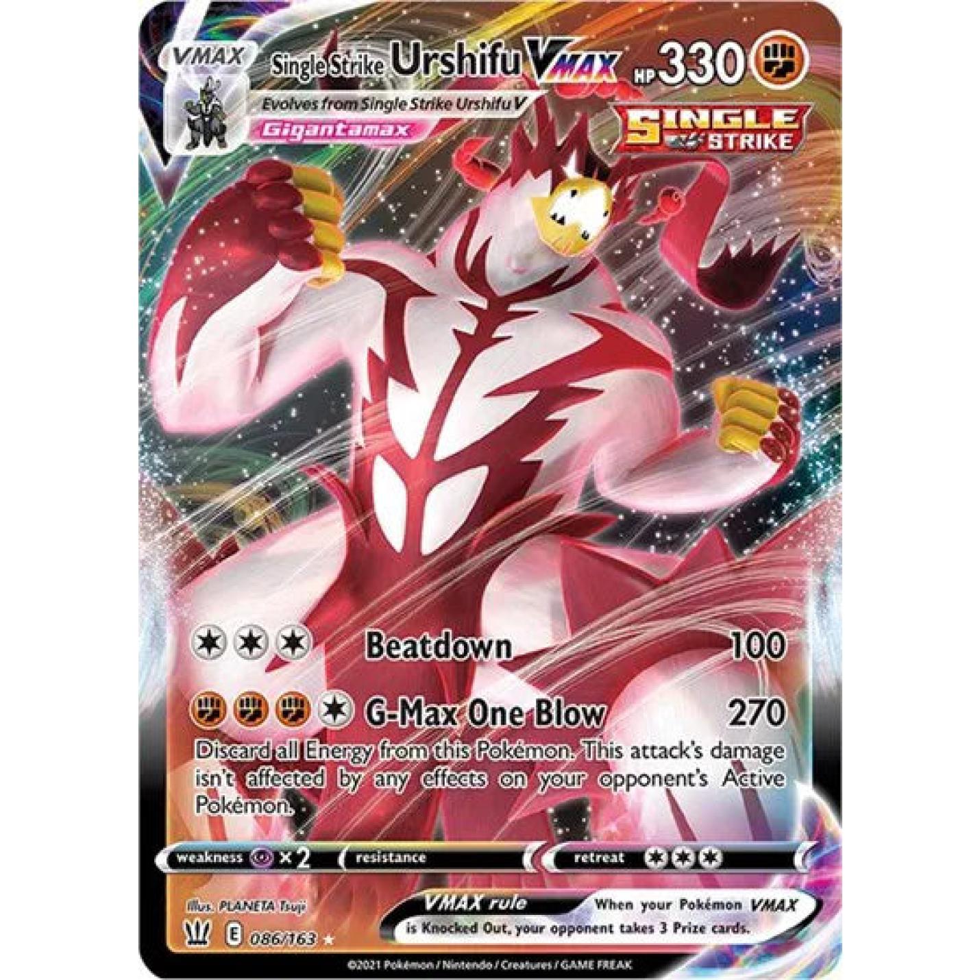 Single Strike Urshifu VMAX 086/163 - Battle Styles - Holofoil