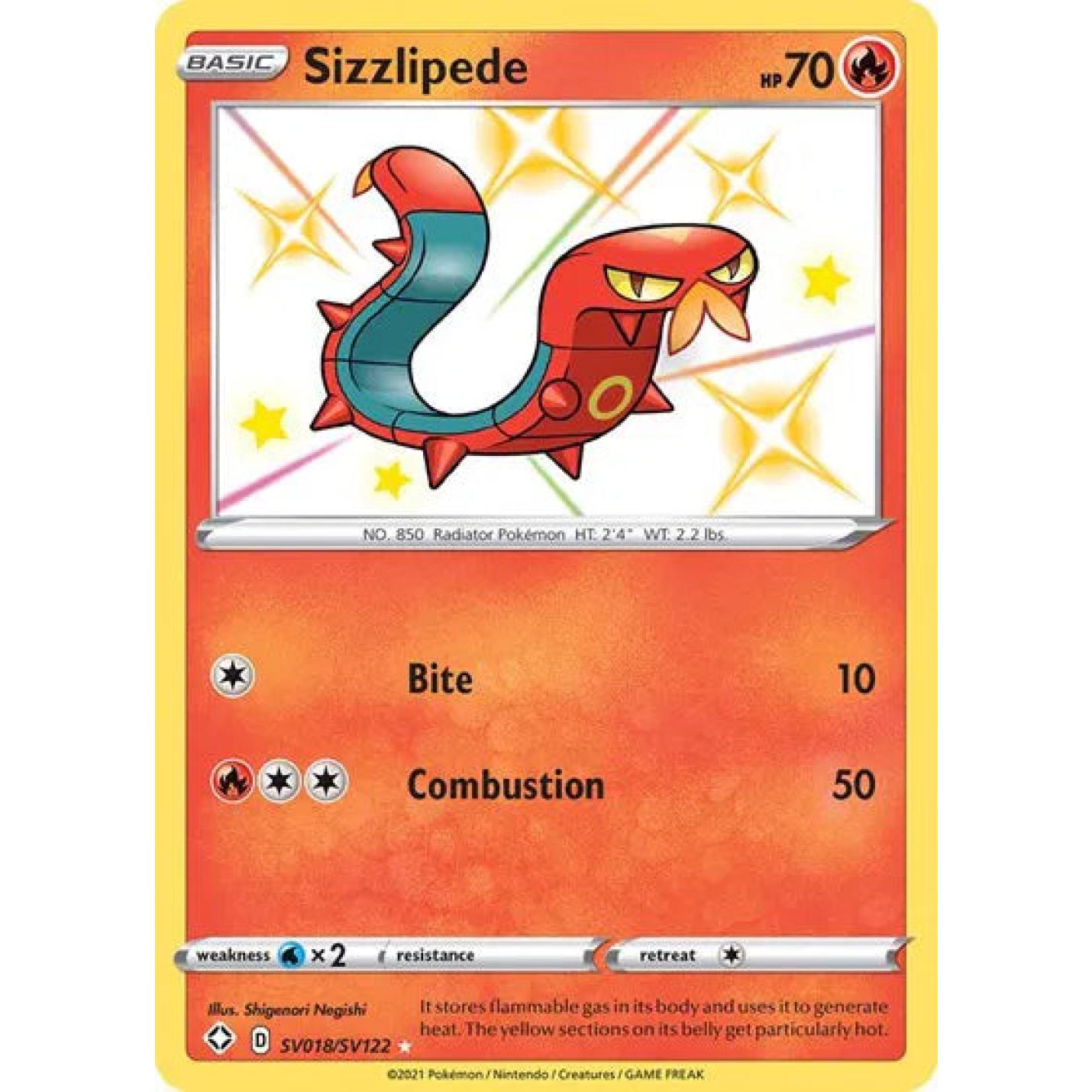Sizzlipede SV018/SV122 - Shining Fates: Shiny Vault - Holofoil