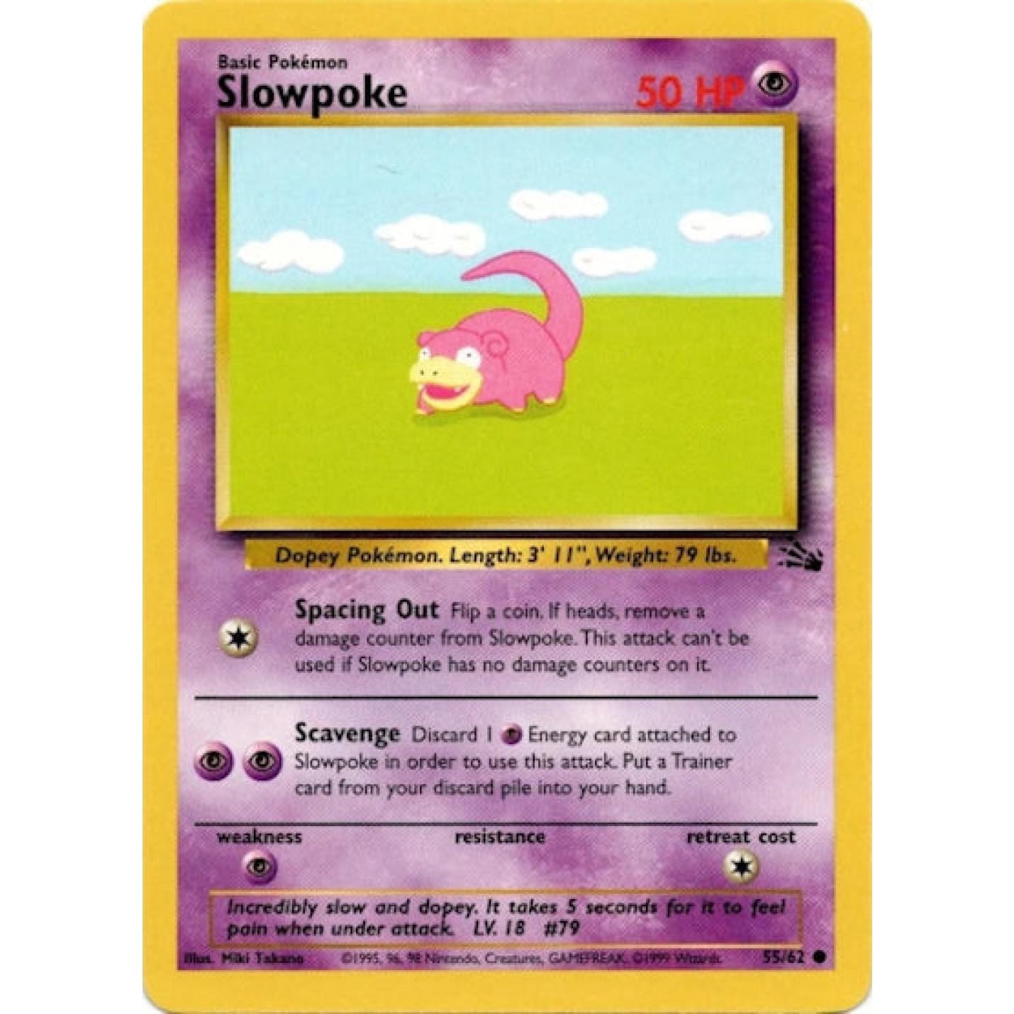 Slowpoke 55/62 - Fossil (Unlimited) - Normal