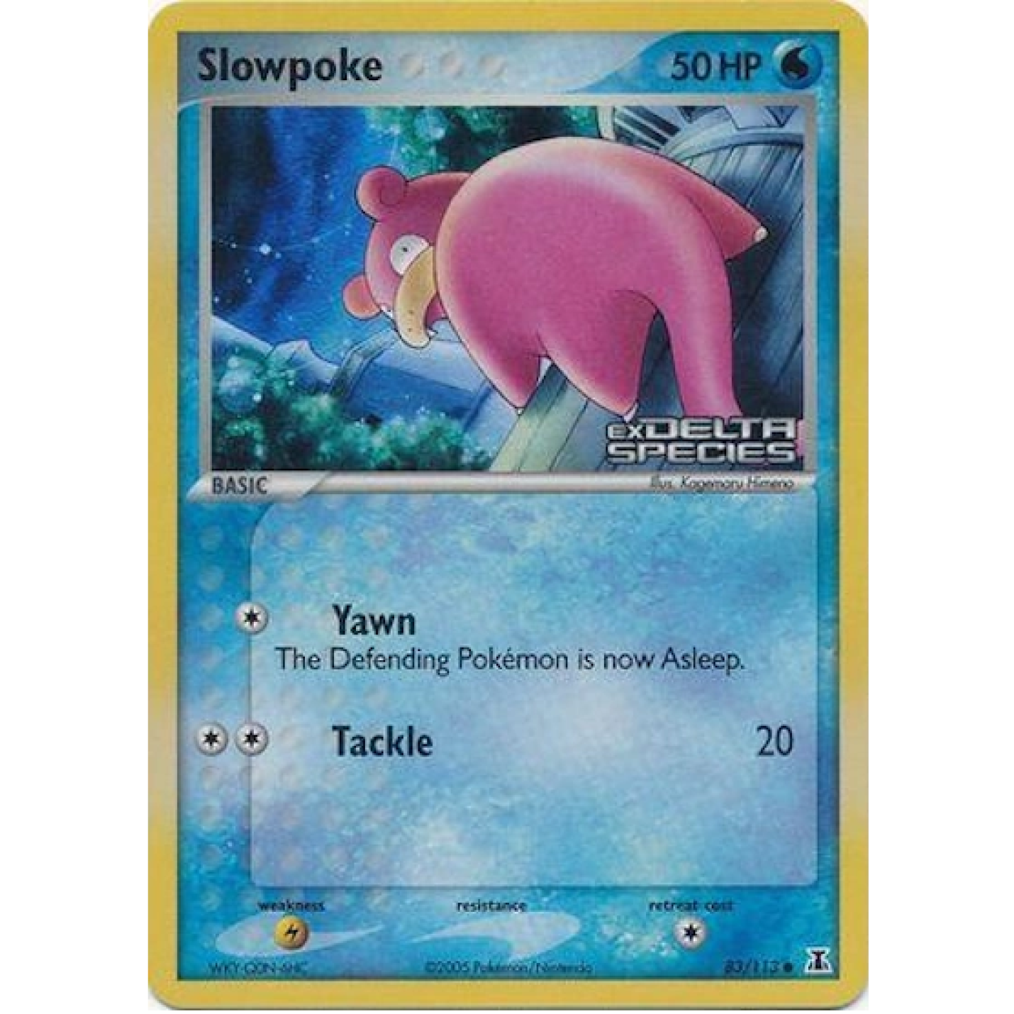 Slowpoke 83/113 - EX Delta Species - Reverse Holofoil
