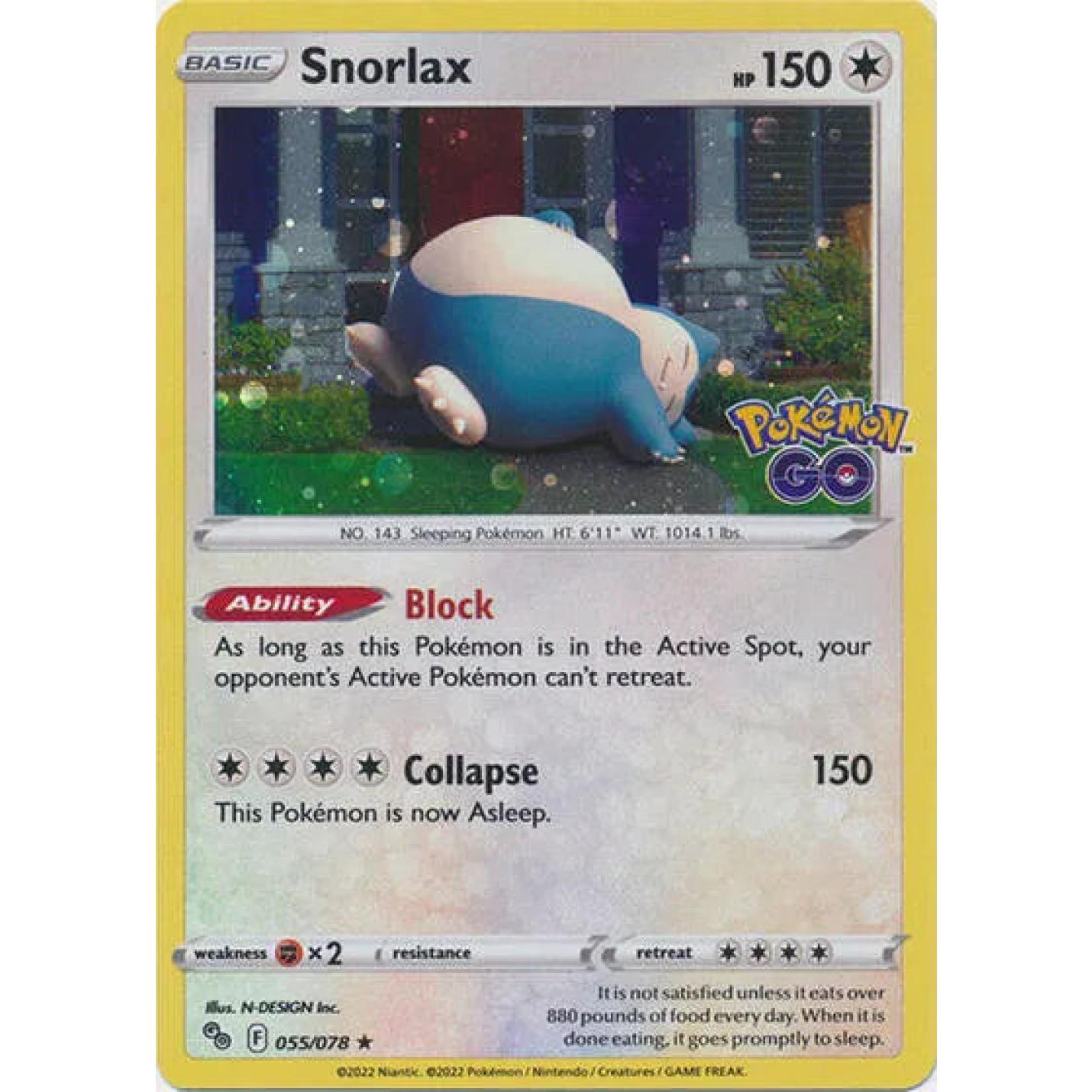 Snorlax 055/078 - Pokemon Go - Cosmos Holo