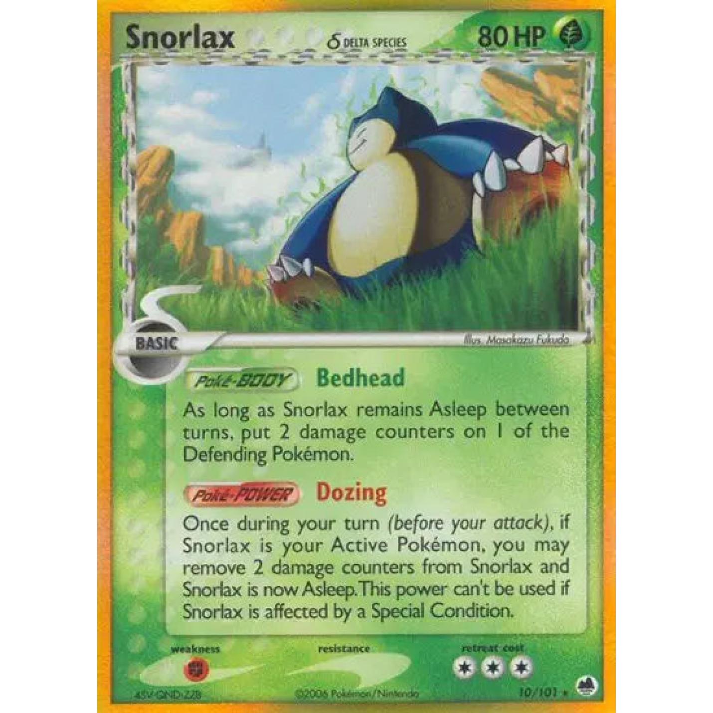 Snorlax 10/101 - EX Dragon Frontiers - Holofoil