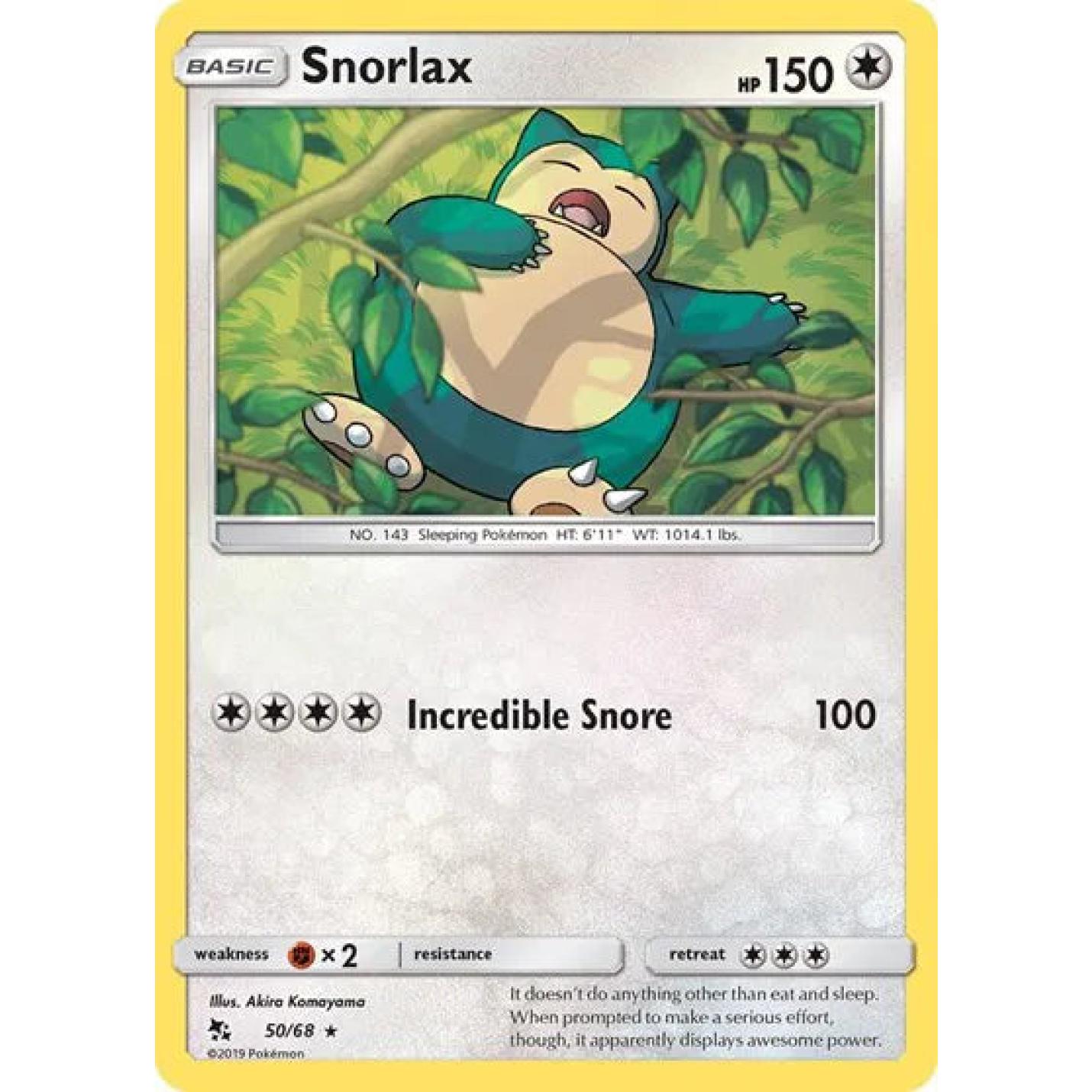Snorlax 50/68 - Hidden Fates - Reverse Holofoil