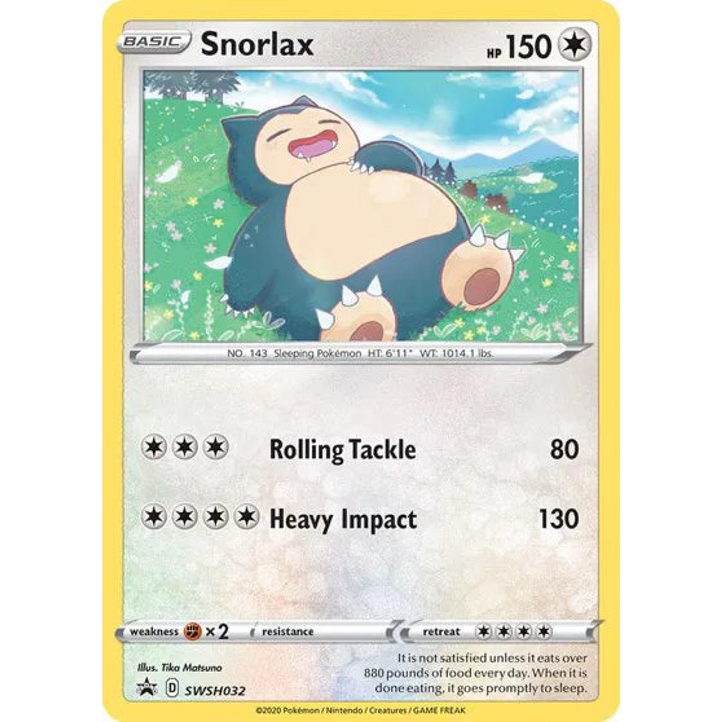 Snorlax SWSH032 - Sword & Shield Promo - Holofoil
