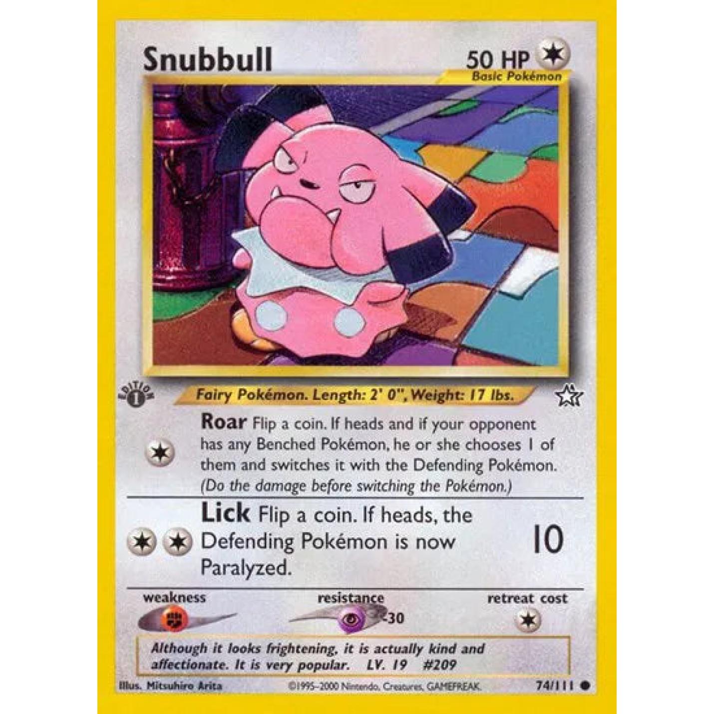 Snubbull 74/111 - Neo Genesis (First Edition) - Normal