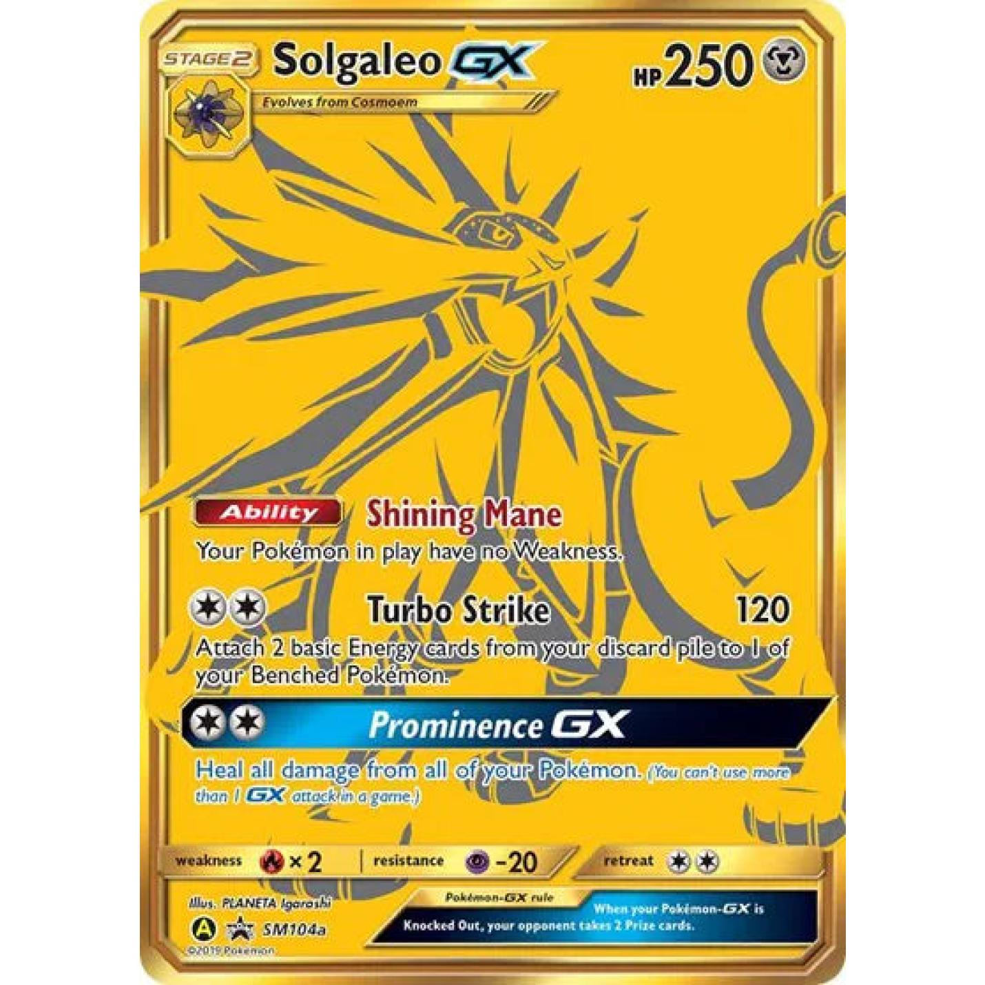 Solgaleo GX SM104a - Sun & Moon Promo - Holofoil