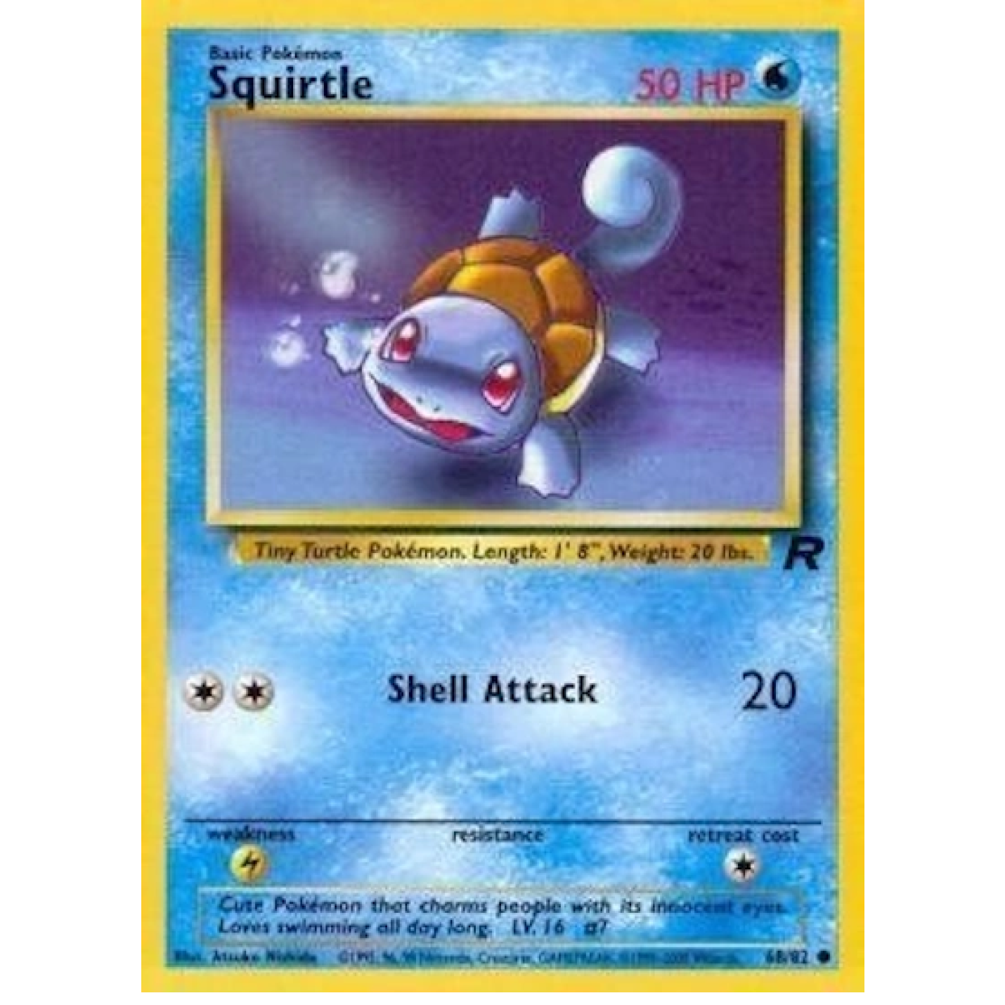 Squirtle 68/82 - Team Rocket (Unlimited) - Normal