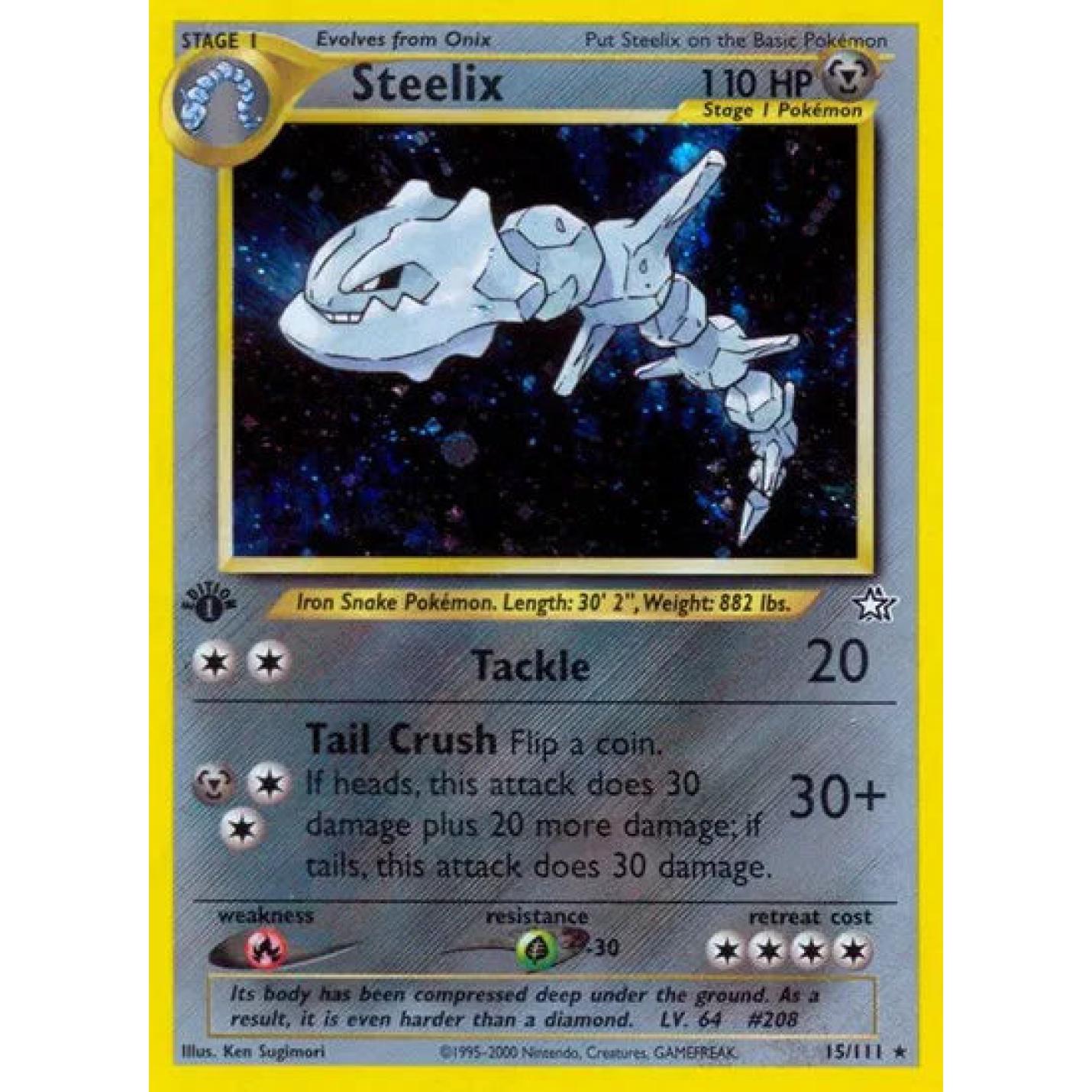 Steelix 15/111 - Neo Genesis (First Edition) - Holofoil