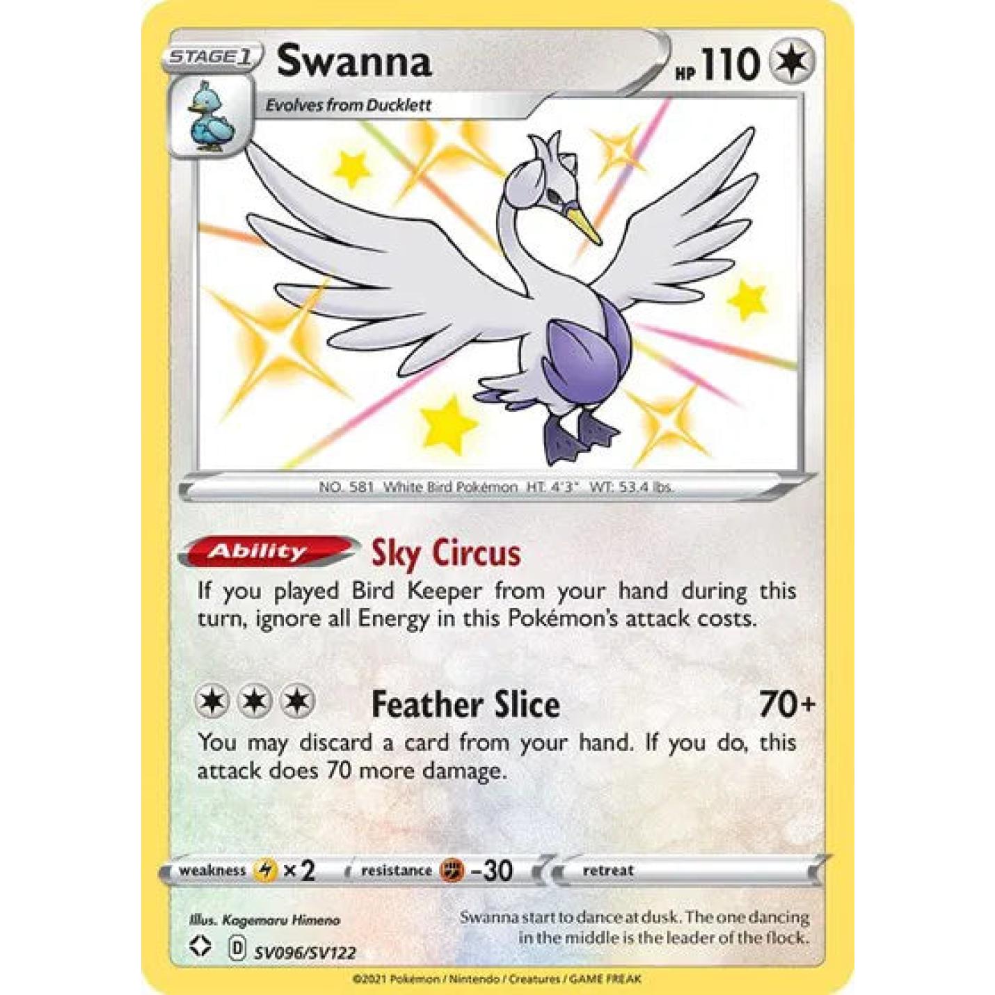 Swanna SV096/SV122 - Shining Fates: Shiny Vault - Holofoil