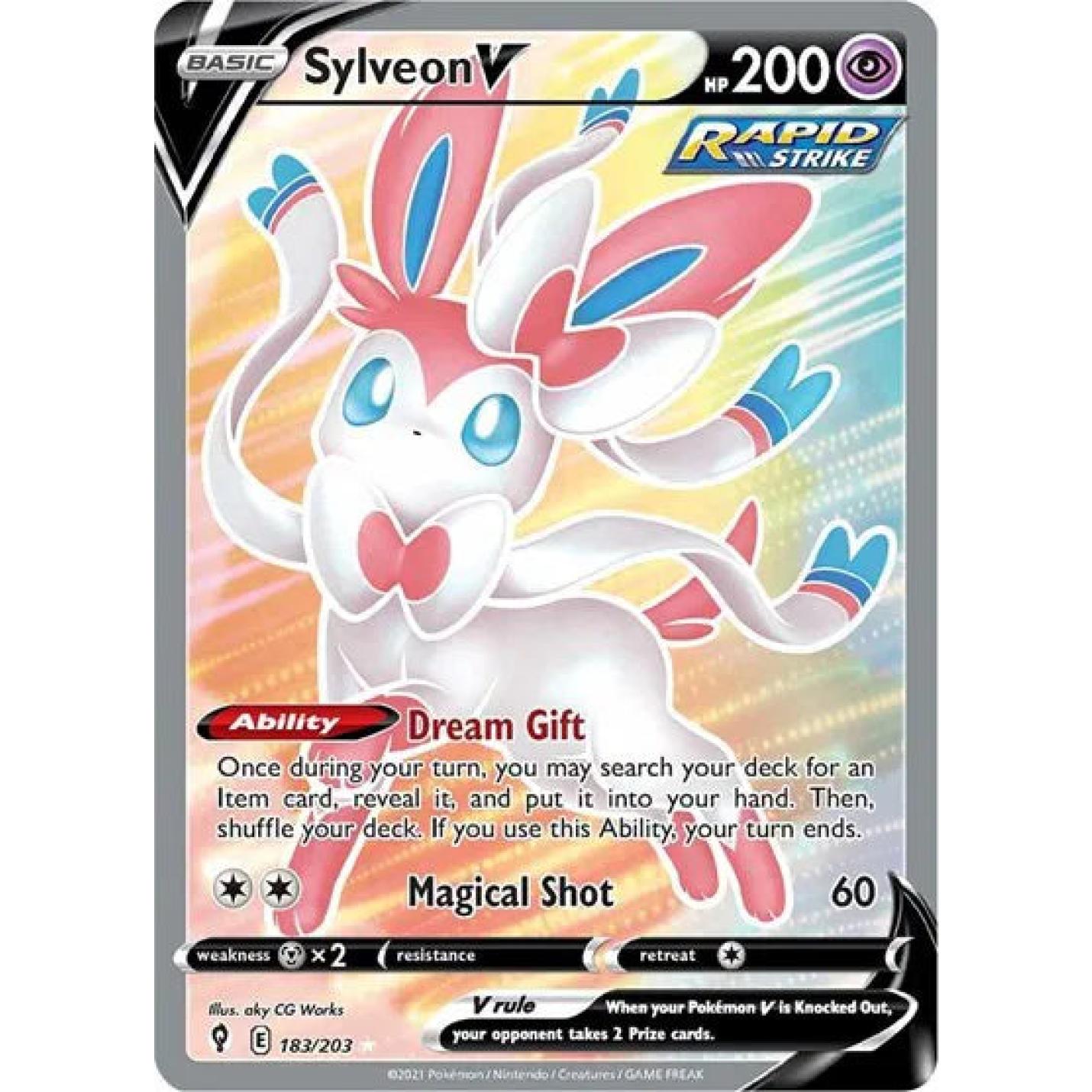 Sylveon V 183/203 - Evolving Skies - Holofoil
