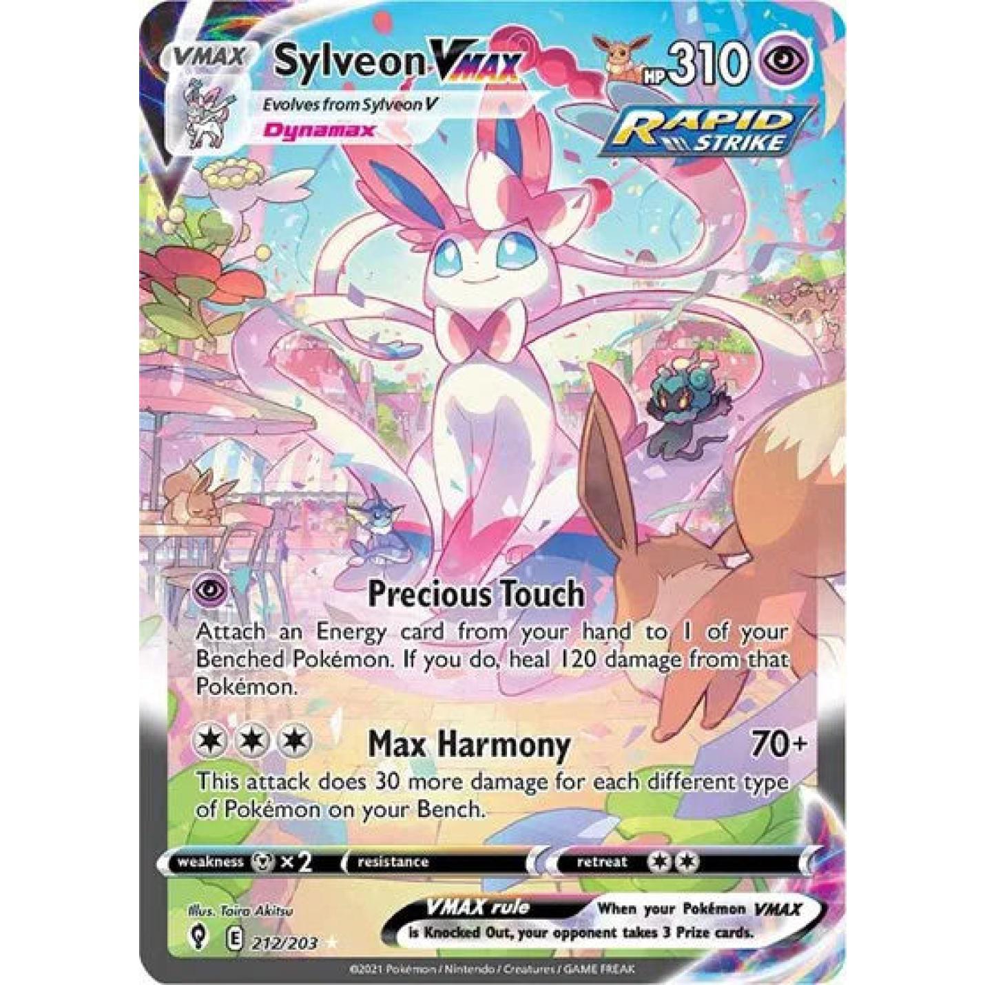 Sylveon VMAX 212/203 - Evolving Skies - Holofoil