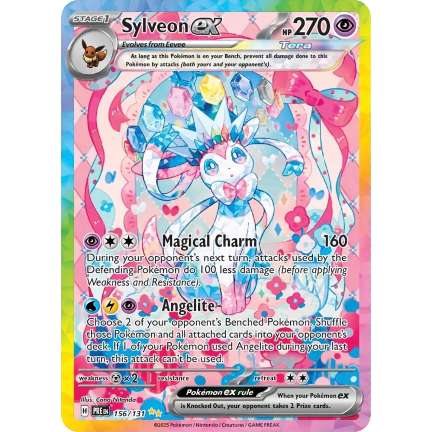 Sylveon ex 156/131 – Prismatic Evolutions – Holofoil