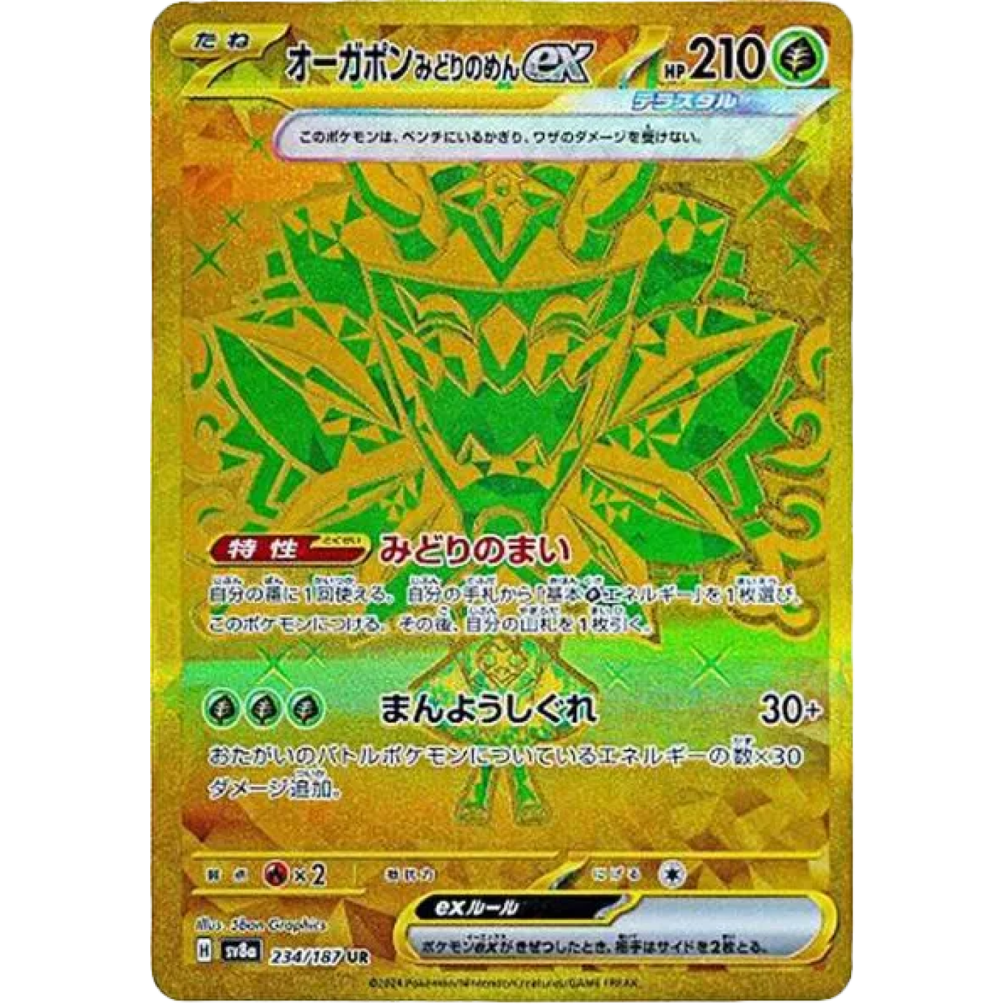 Teal Mask Ogerpon ex (JP) 234/187 - Terastal Festival ex - Holofoil