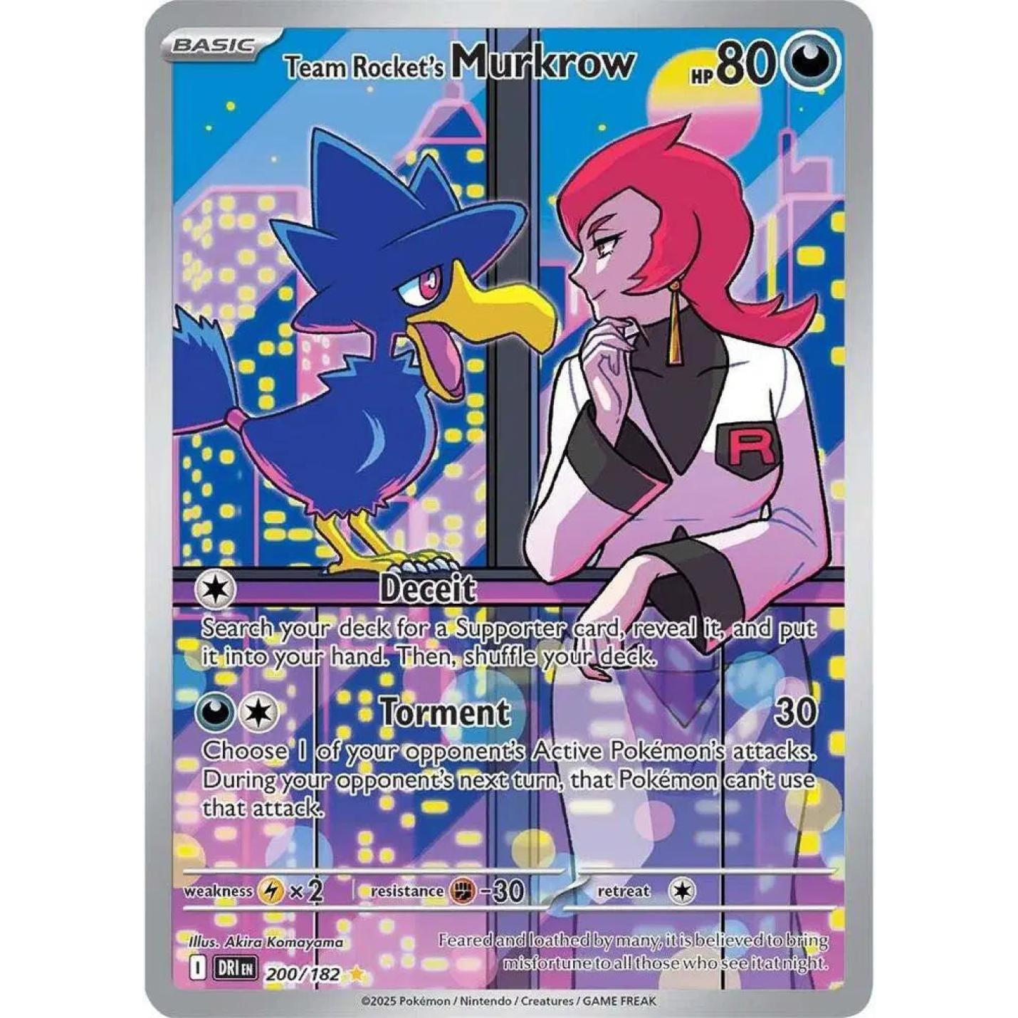 Team Rocket's Murkrow 200/182 - Destined Rivals - Holofoil