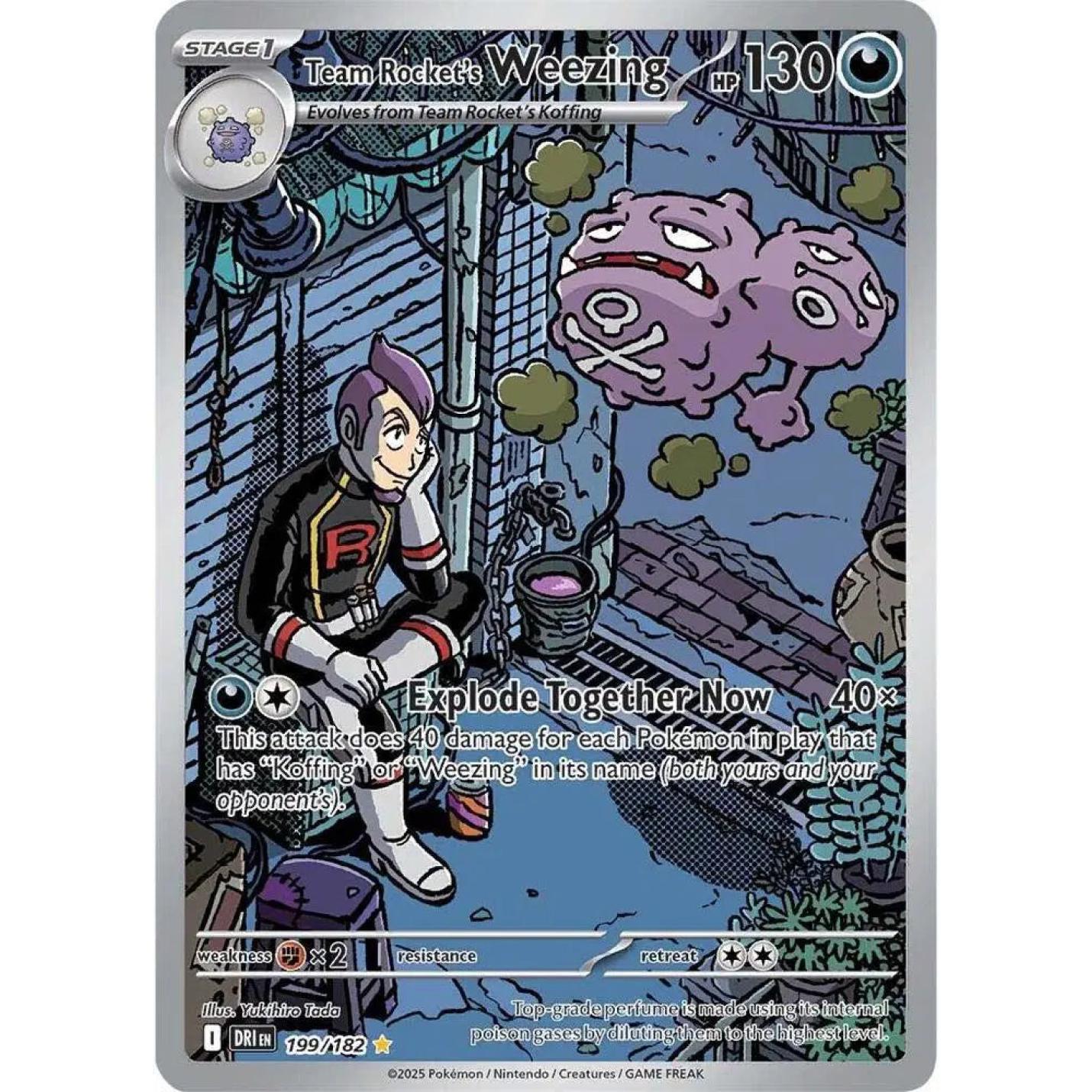 Team Rocket's Weezing 199/182 - Destined Rivals - Holofoil