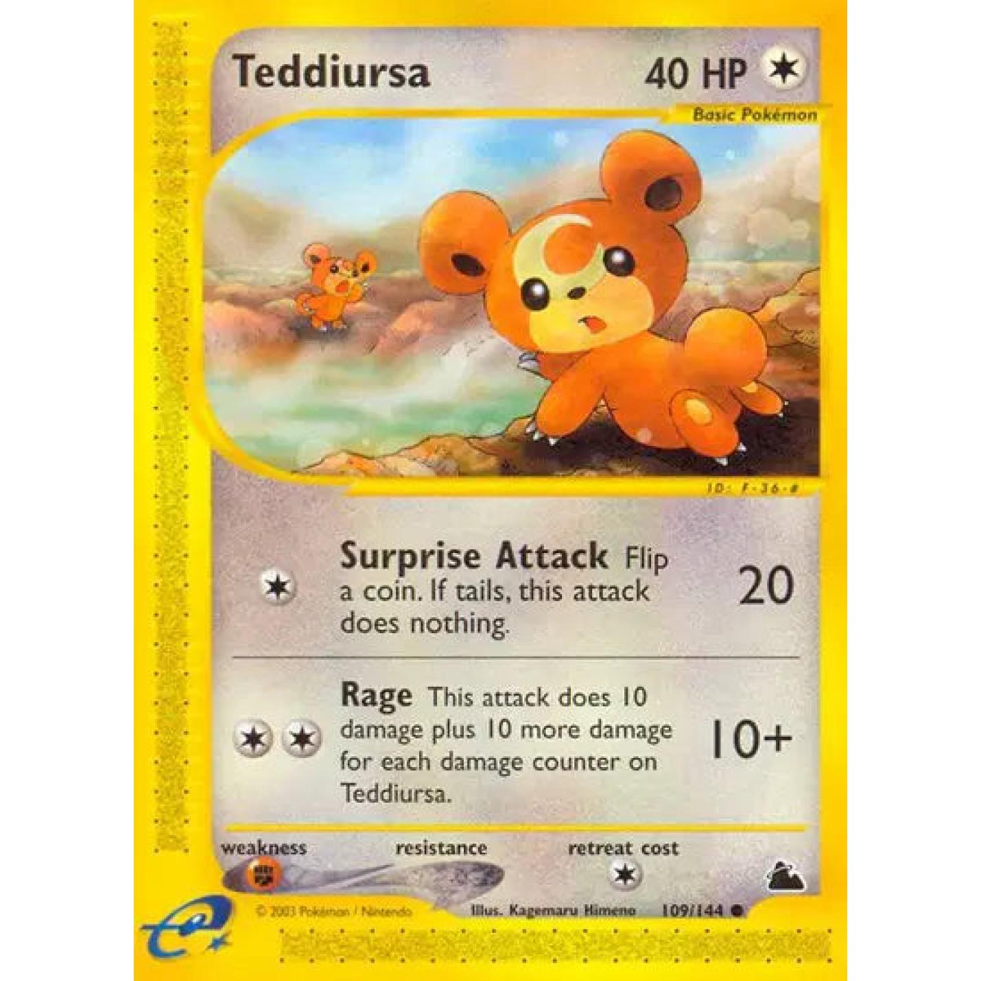 Teddiursa 109/144 - Skyridge - Normal