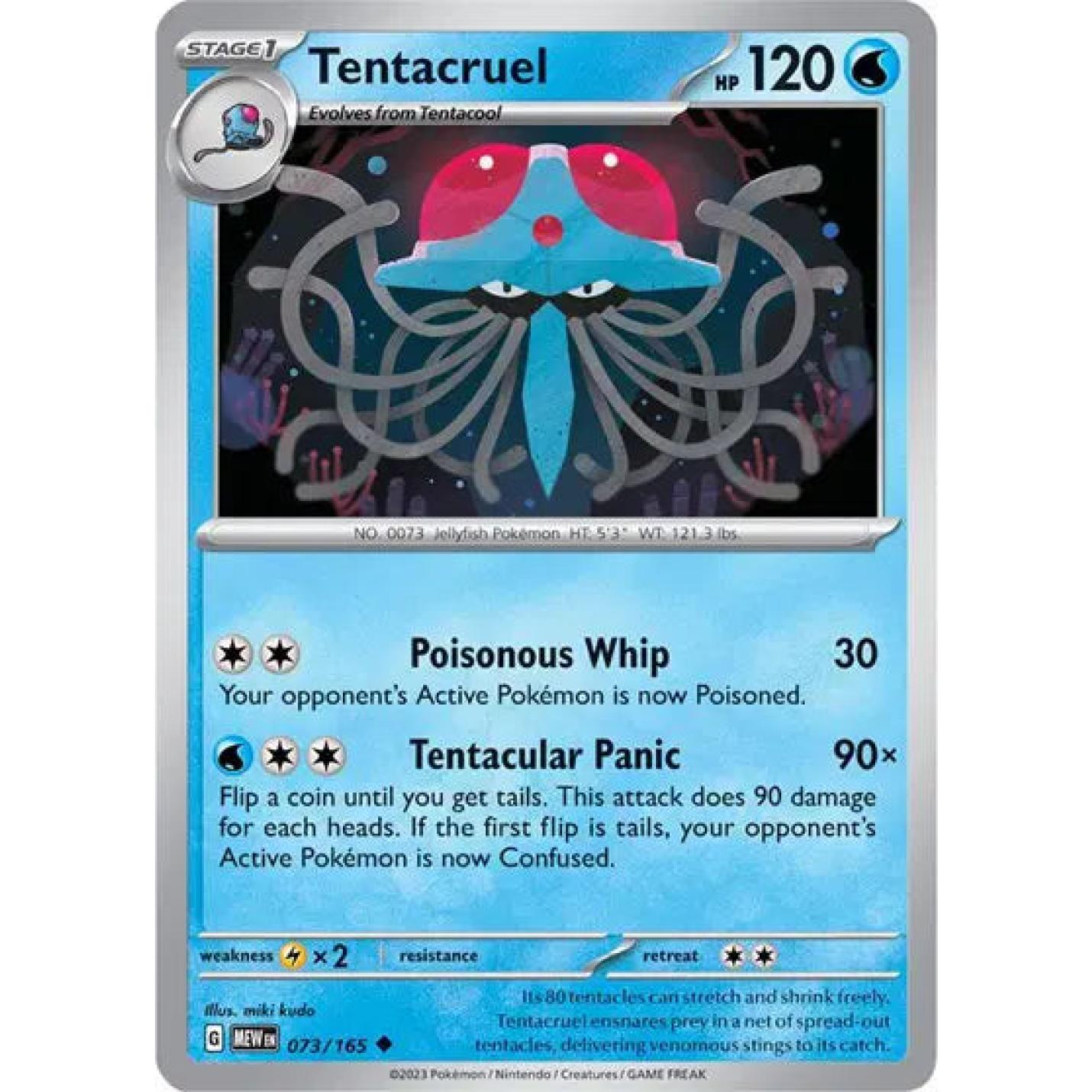 Tentacruel 073/165 - Scarlet & Violet 151 - Reverse Holofoil