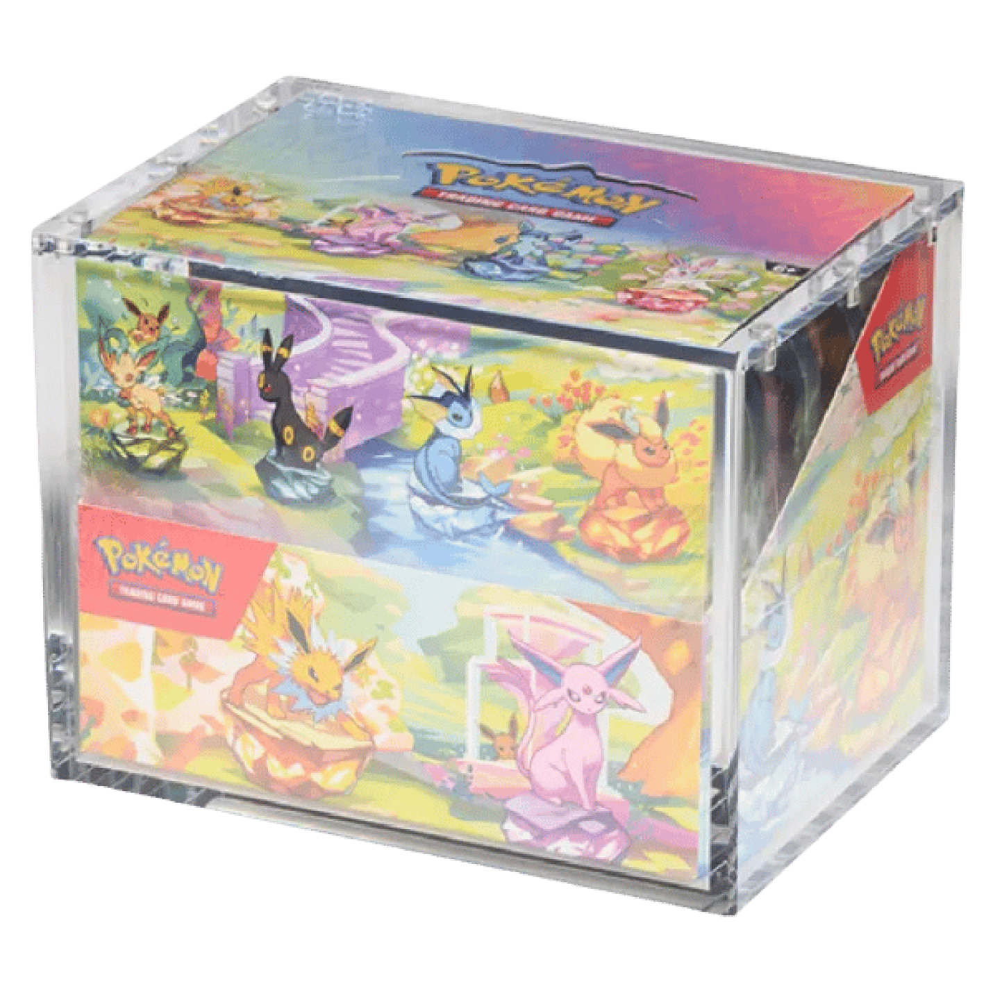 The Acrylic Box - 8 Mini Tin Display Case dicht met box
