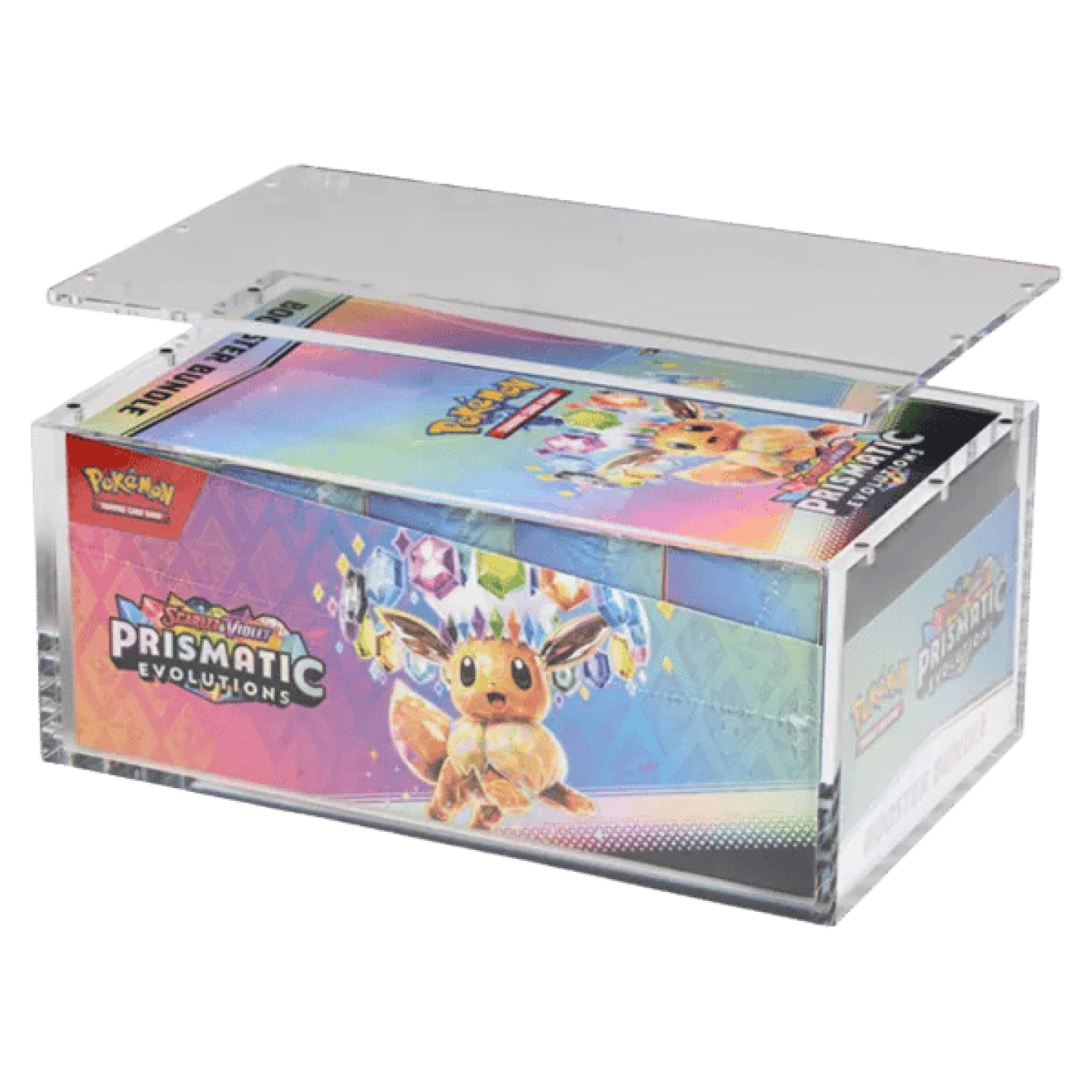 The Acrylic Box - Booster Bundle Display open met box