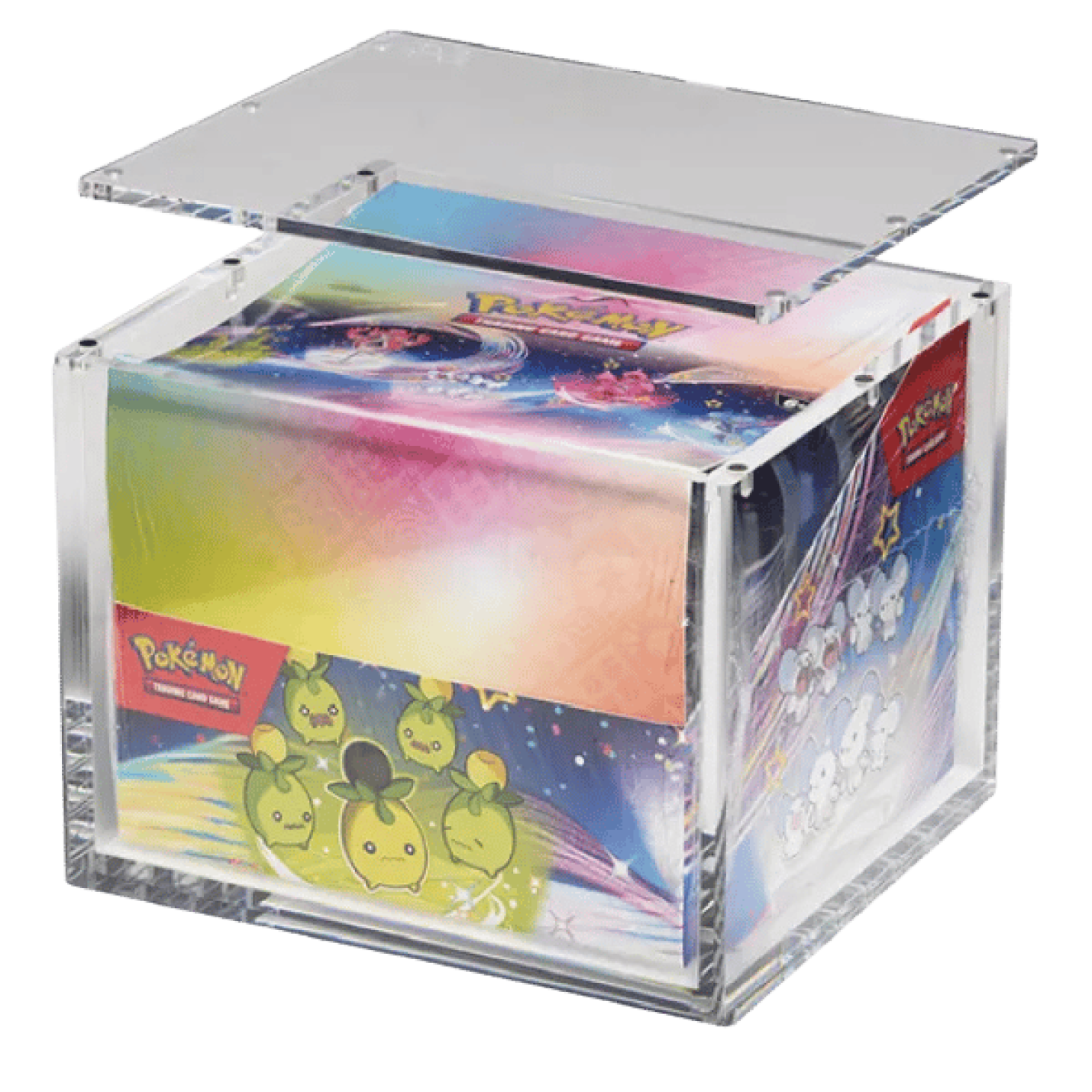 The Acrylic Box - Mini Tin Display Case open met box