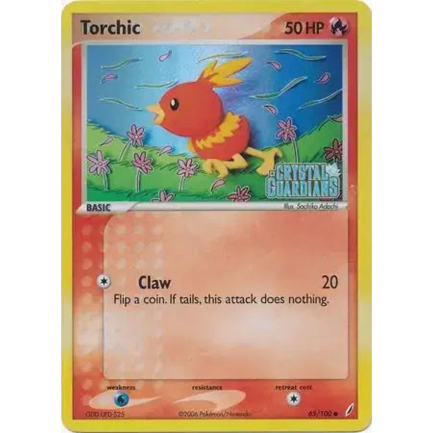 Torchic 65/100 - EX Crystal Guardians - Reverse Holofoil