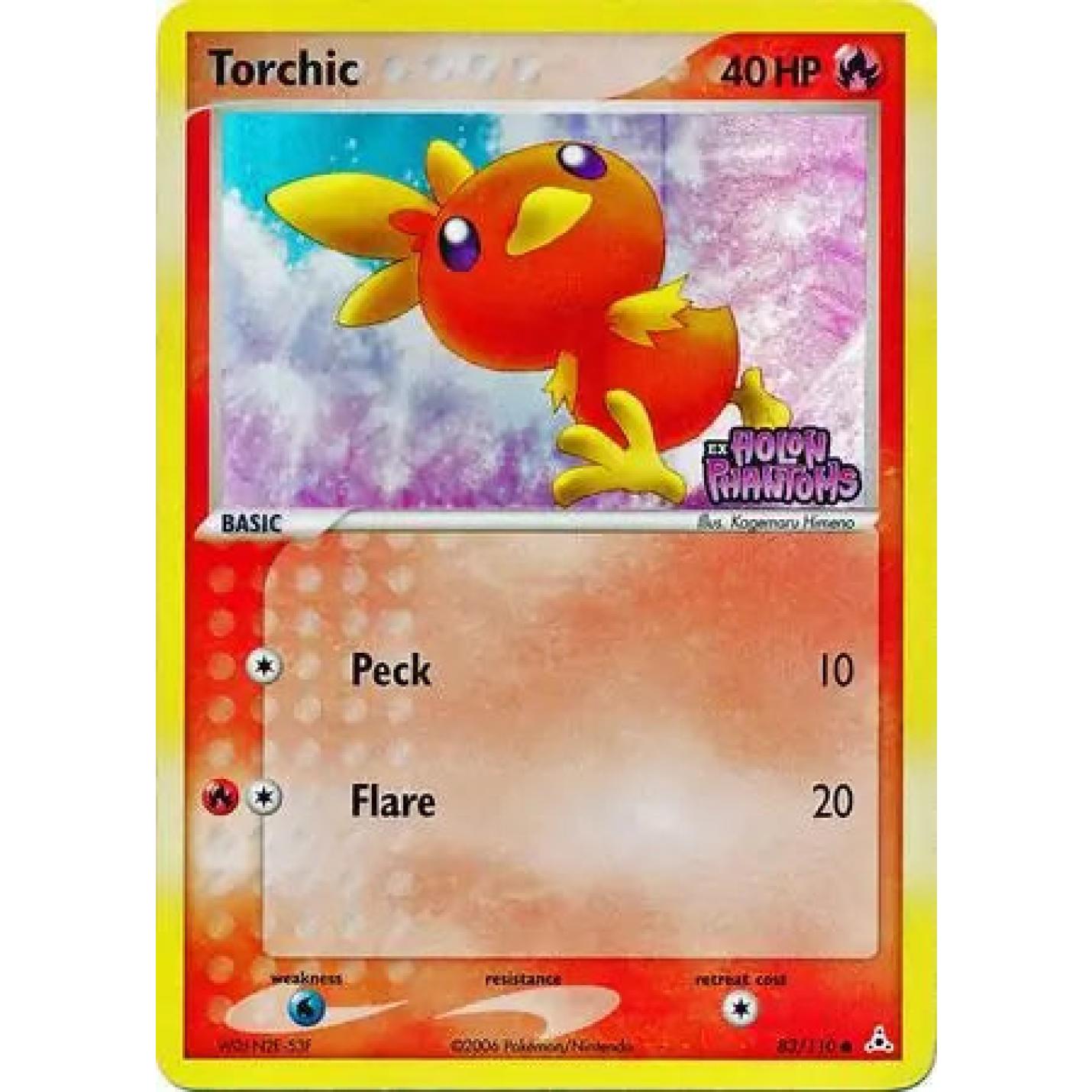 Torchic 83/110 - EX Holon Phantoms - Reverse Holofoil