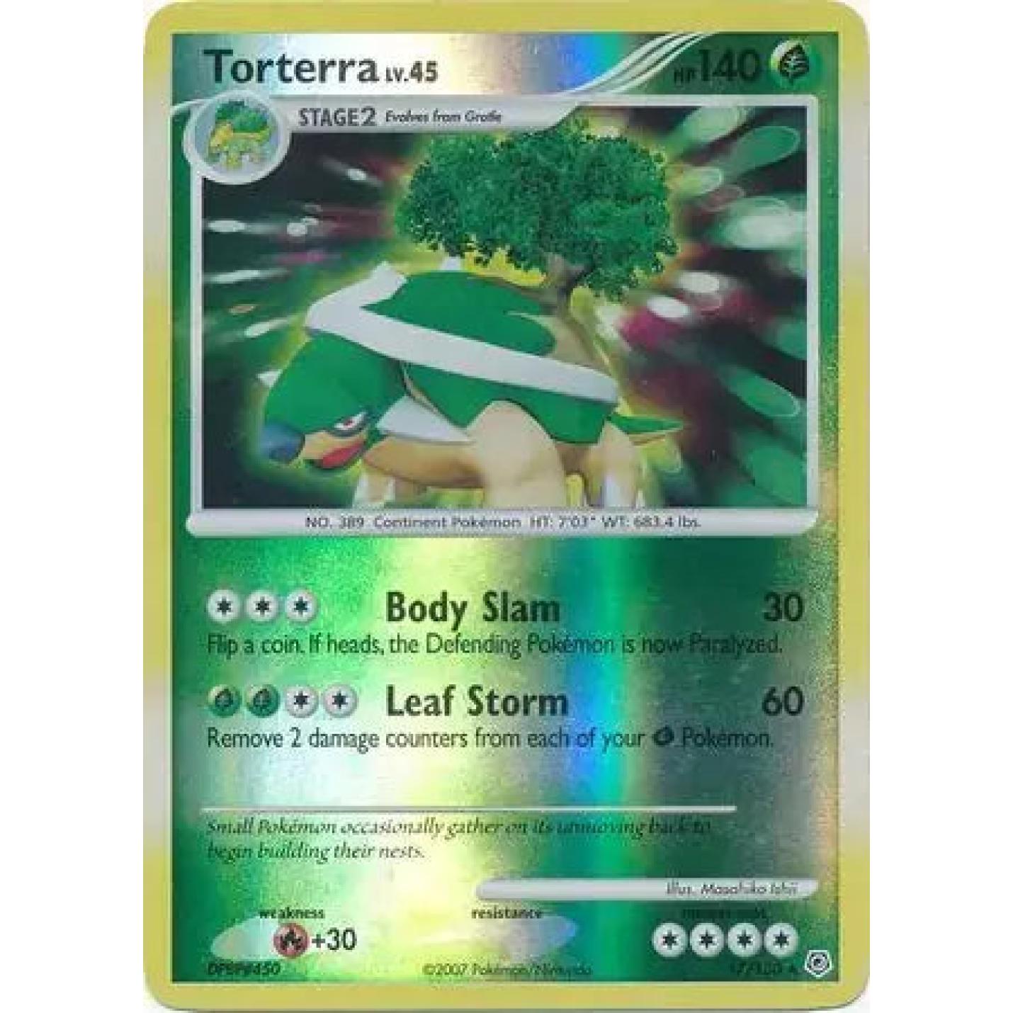 Torterra Lv.45 17/130 - Diamond & Pearl - Reverse Holofoil