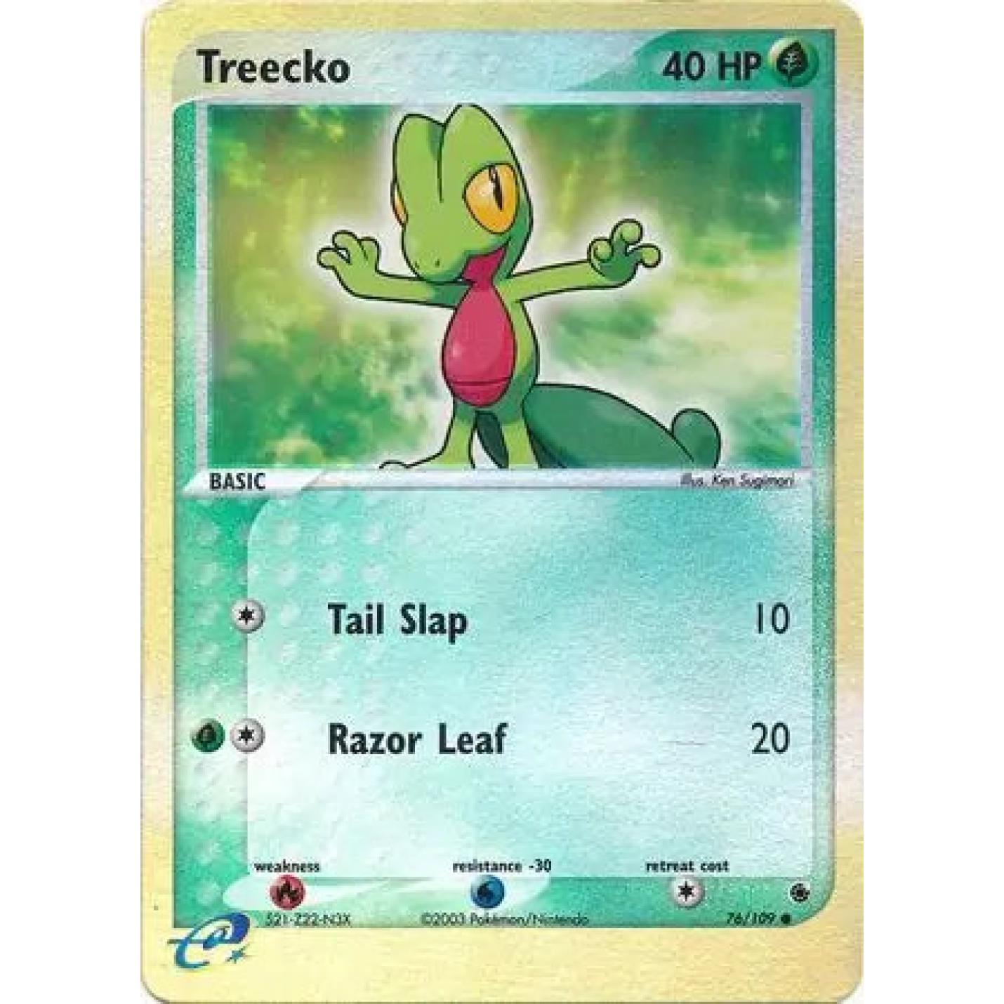 Treecko 76/109 - EX Ruby & Sapphire - Reverse Holofoil
