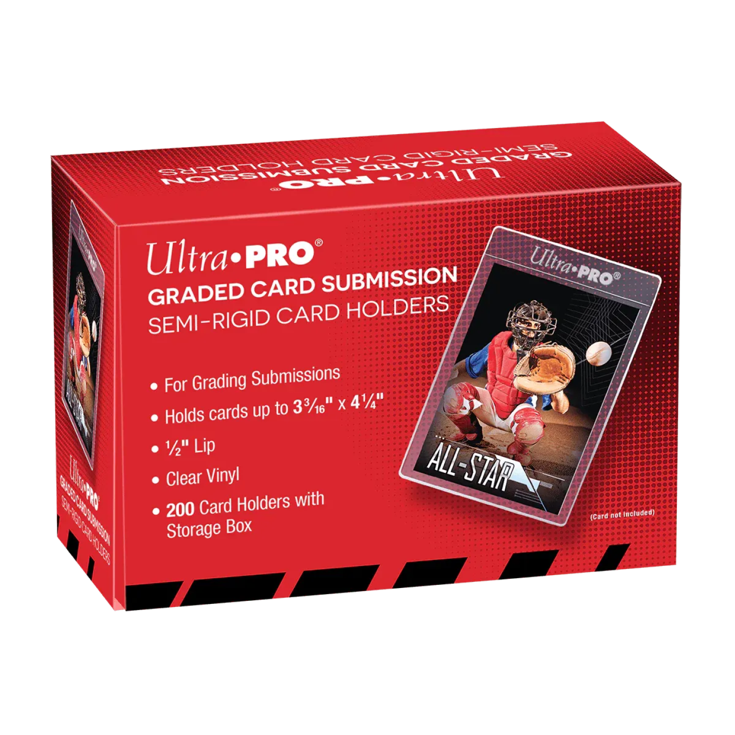 Ultra Pro - Semi Rigid Card Holders - Lip Tall (200 stuks)