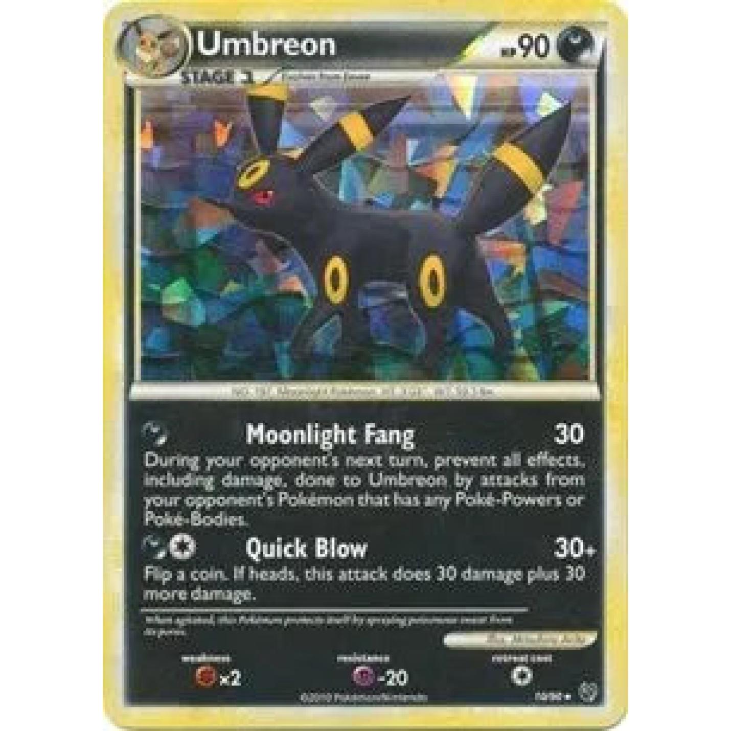 Umbreon 10/90 - Undaunted - Cracked Ice Holofoil