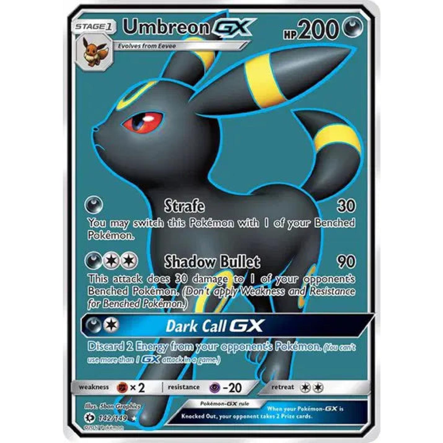 Umbreon GX 142/149 - Sun & Moon - Holofoil